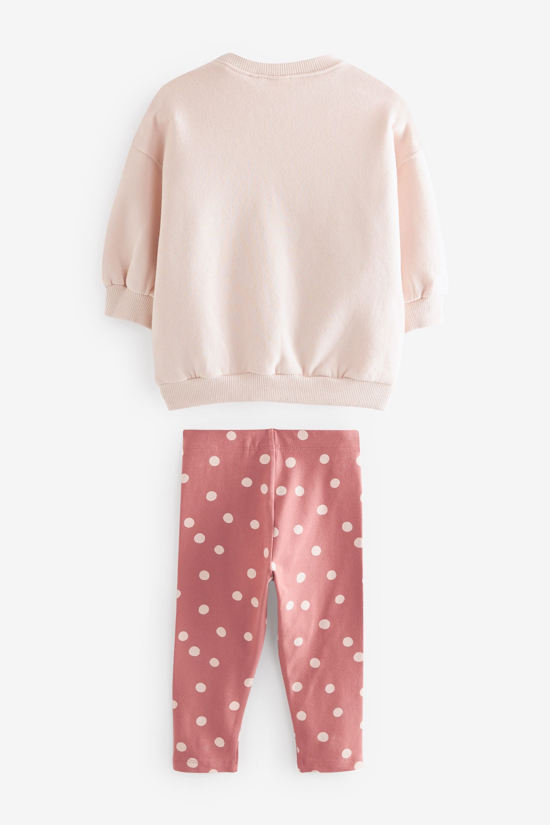 Pink Bow Sweatshirt & Leggings Set (3mths-7yrs)