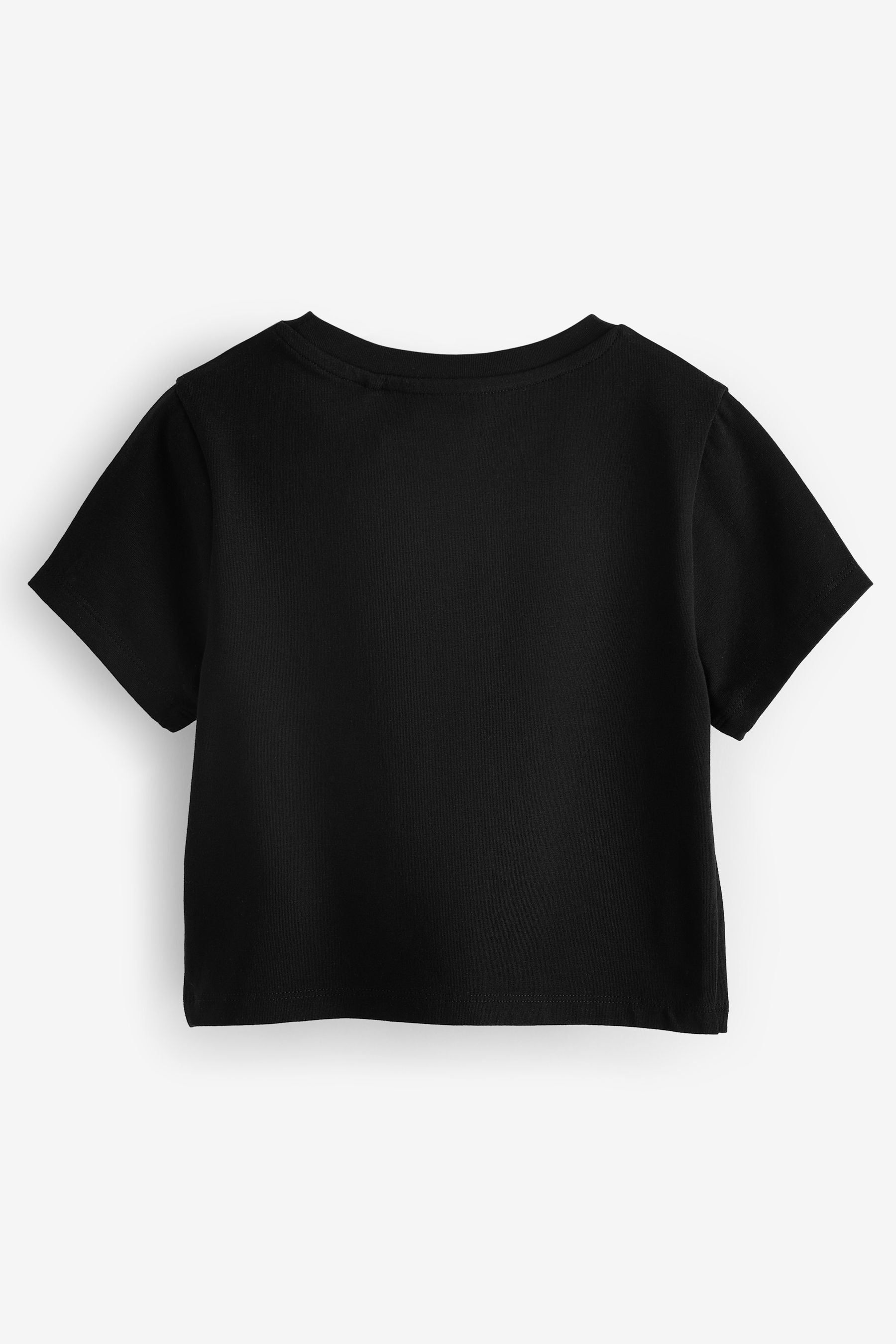 Black Boxy T-Shirt (3-16yrs)