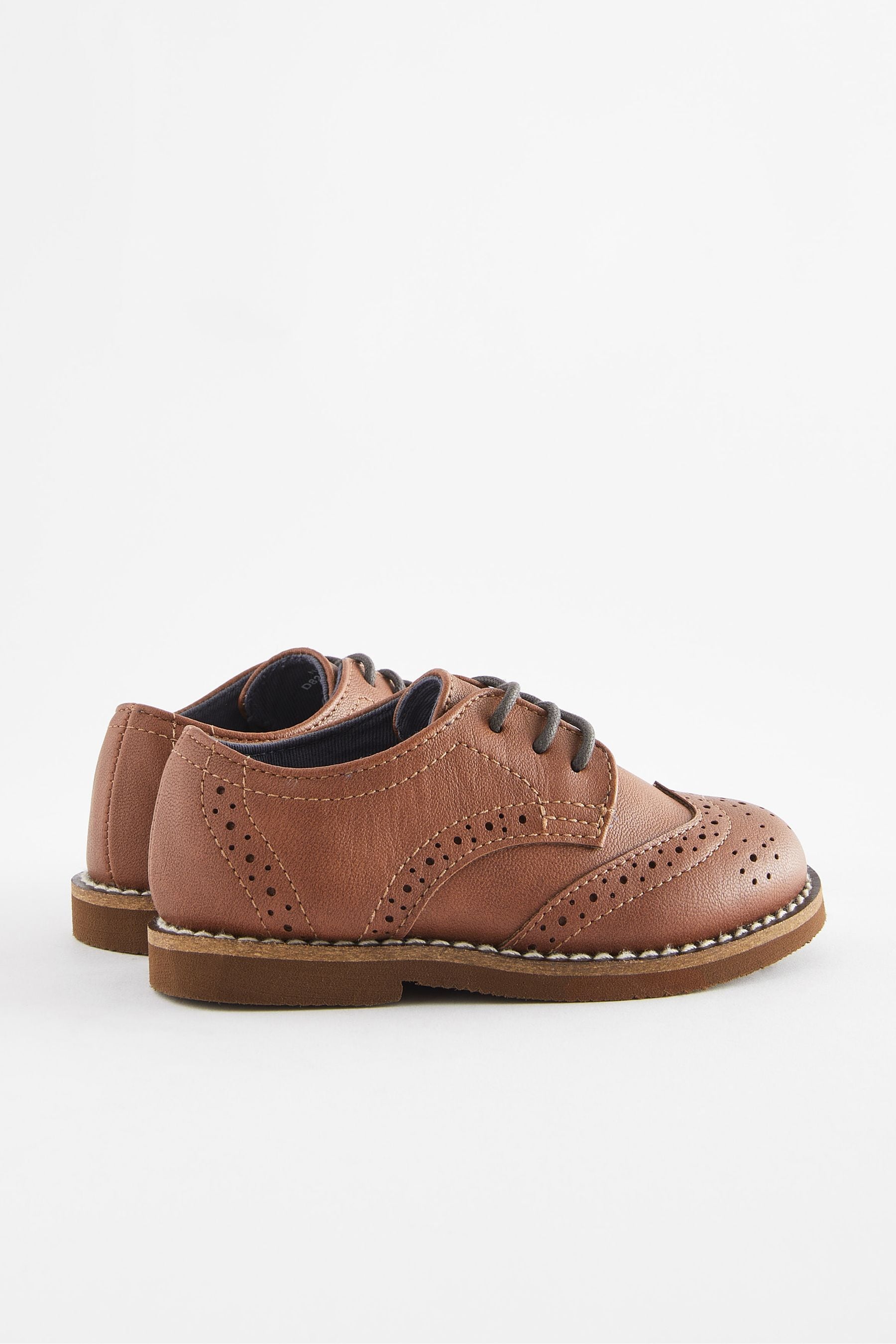 Tan Brown Smart Brogue Shoes