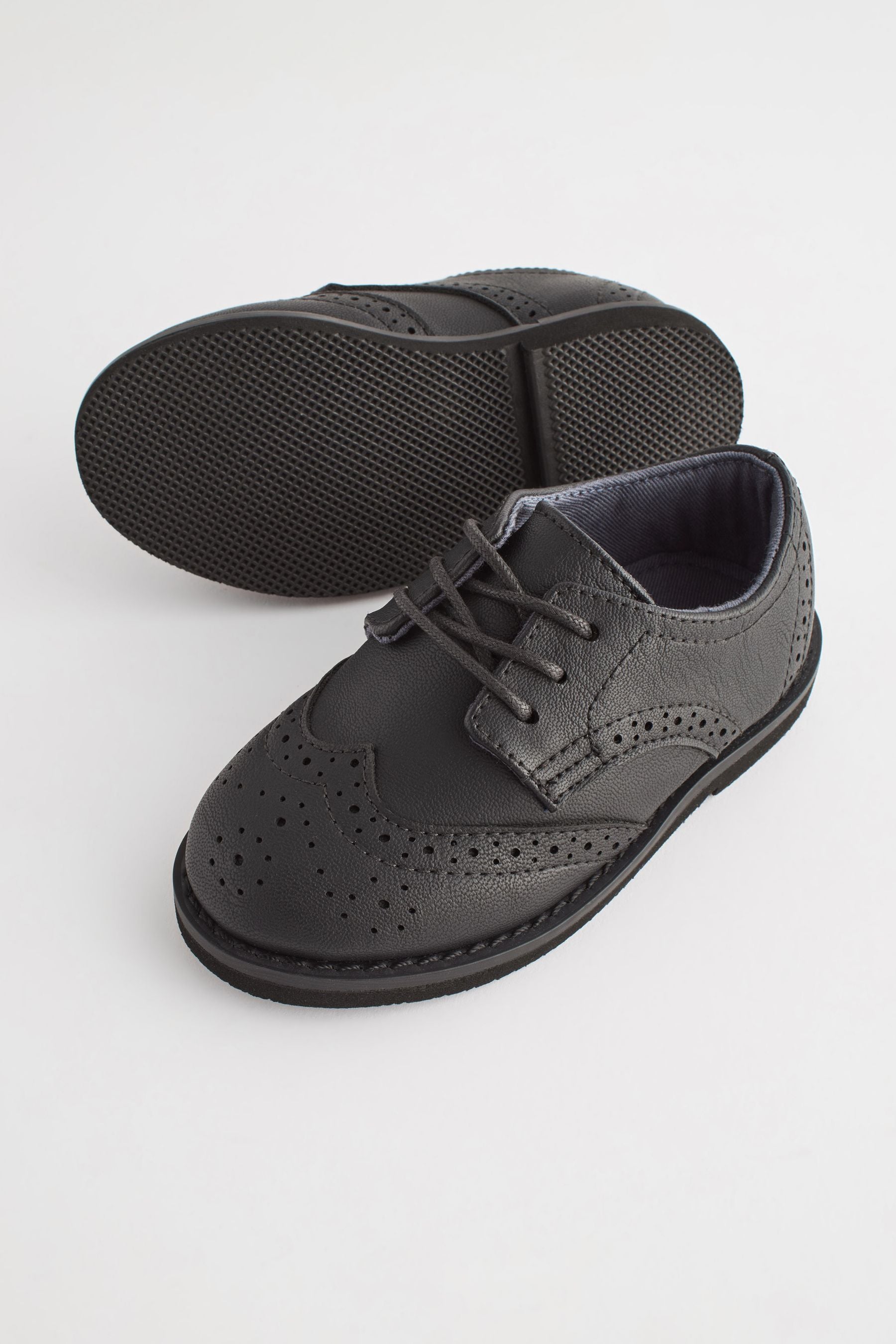 Black Smart Brogue Shoes