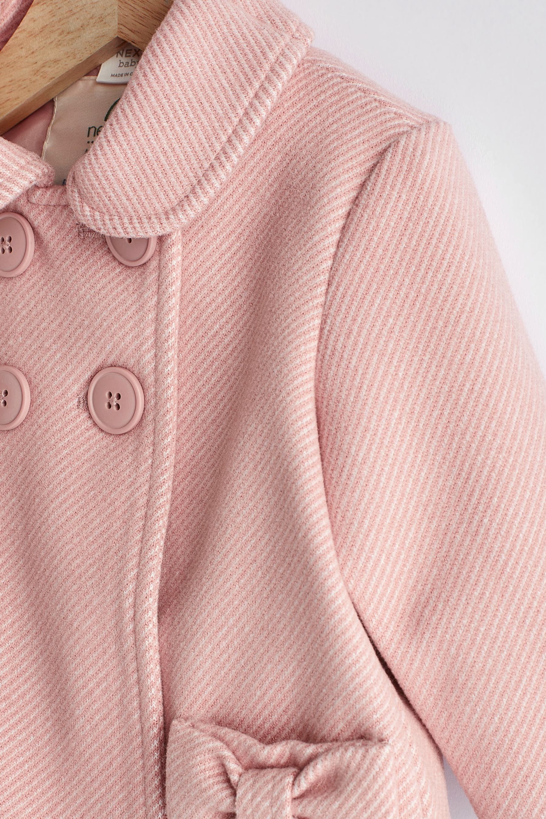 Pink Bows Smart Baby Coat (0mths-2yrs)