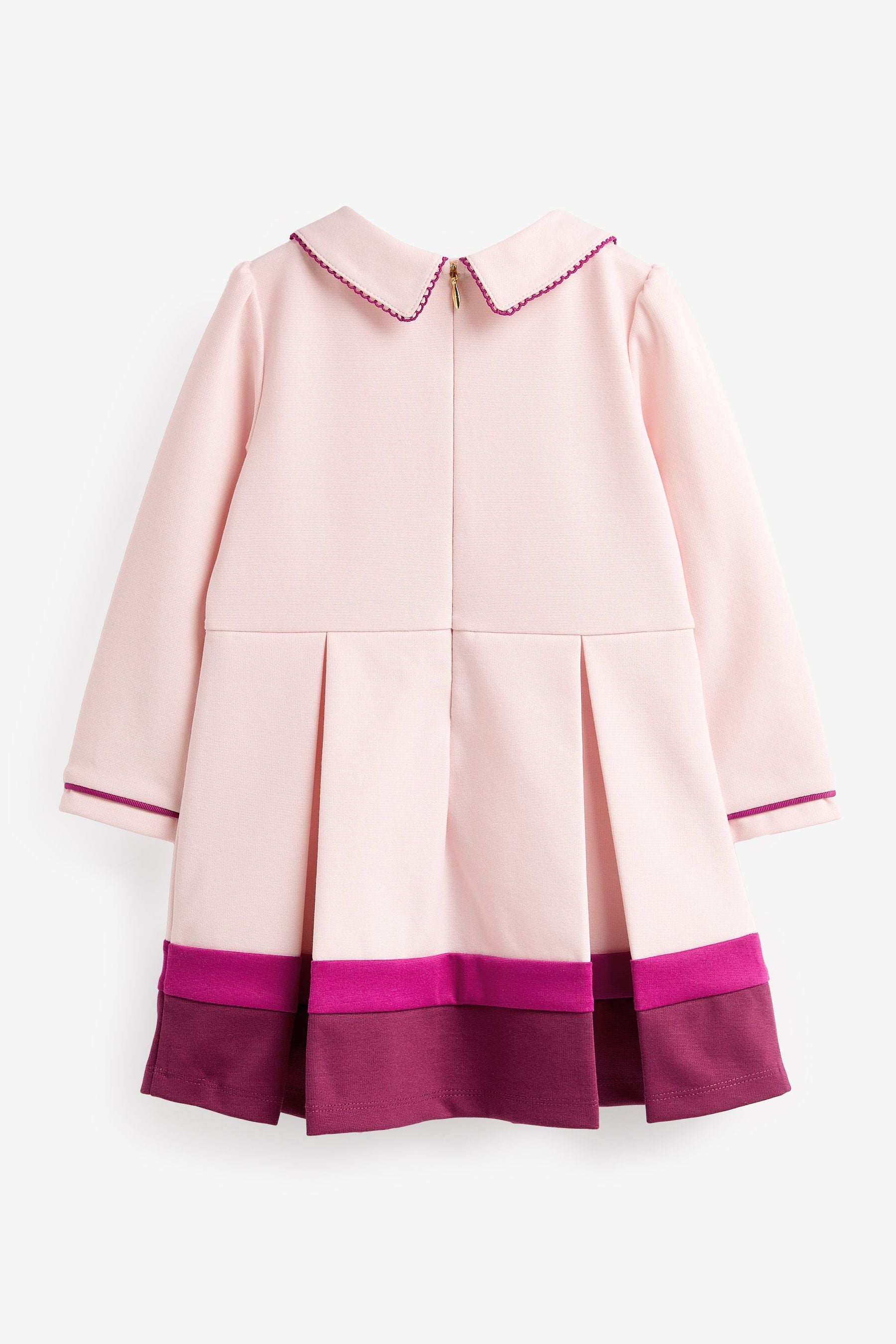 Pink Baker by Ted Baker (0-6yrs) Pink Ponte Colourblock Dress