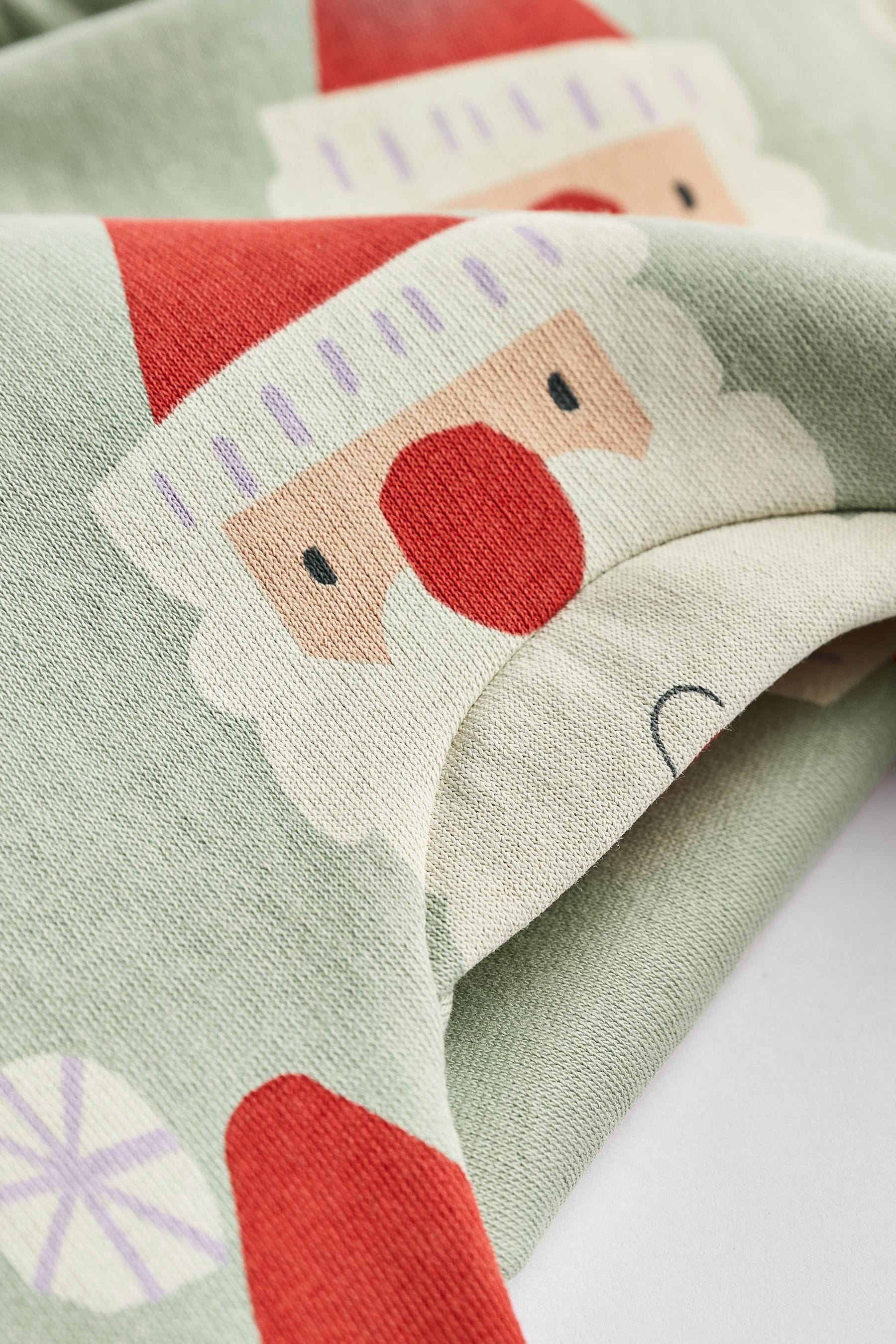 Mint Green Christmas Santa Cosy Baby Sweatshirt & Joggers 2 Piece Set (0mths-2yrs)