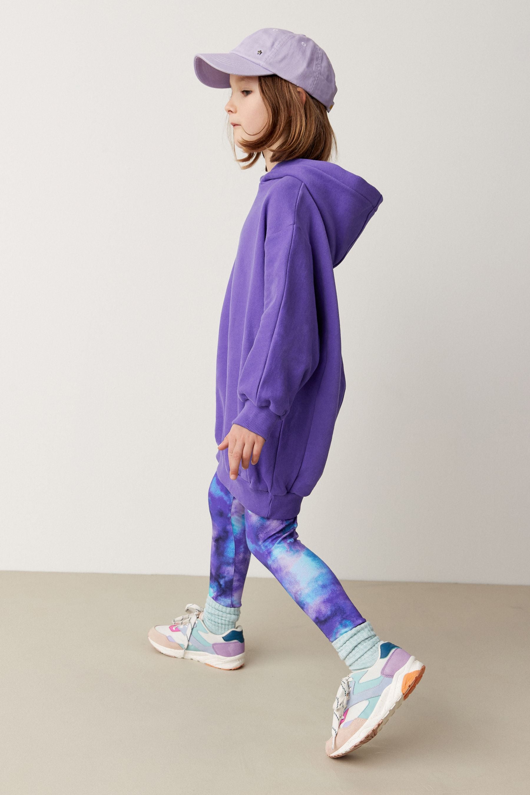 Purple Longline Hoodie (3-16yrs)