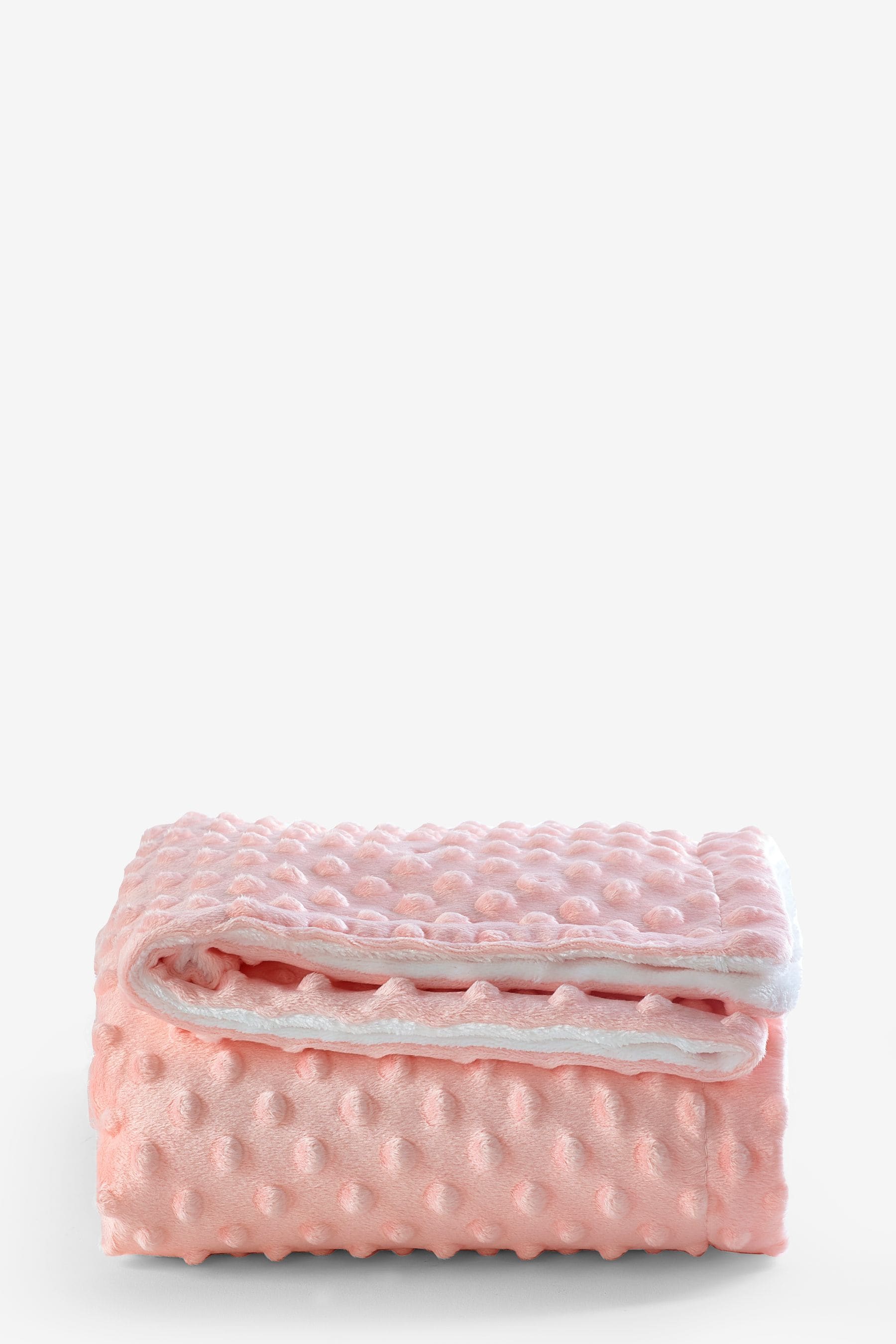 Pink Bobble Fleece Blanket