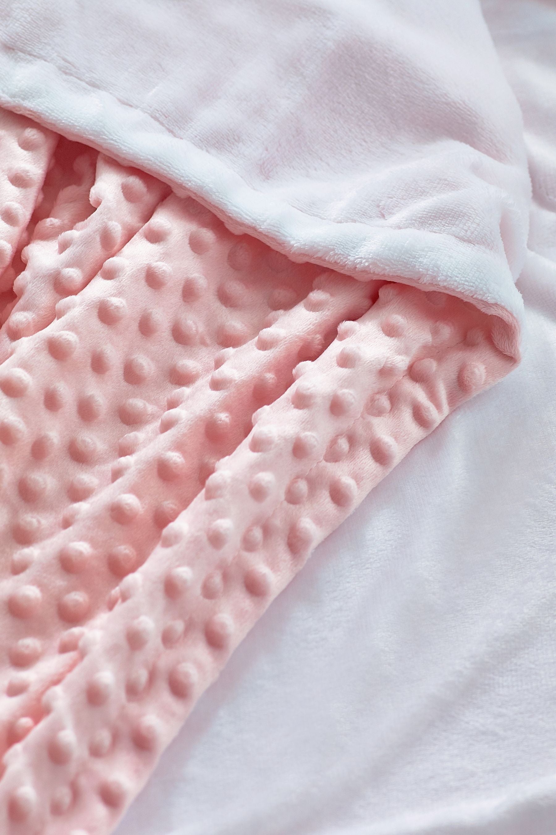 Pink Bobble Fleece Blanket