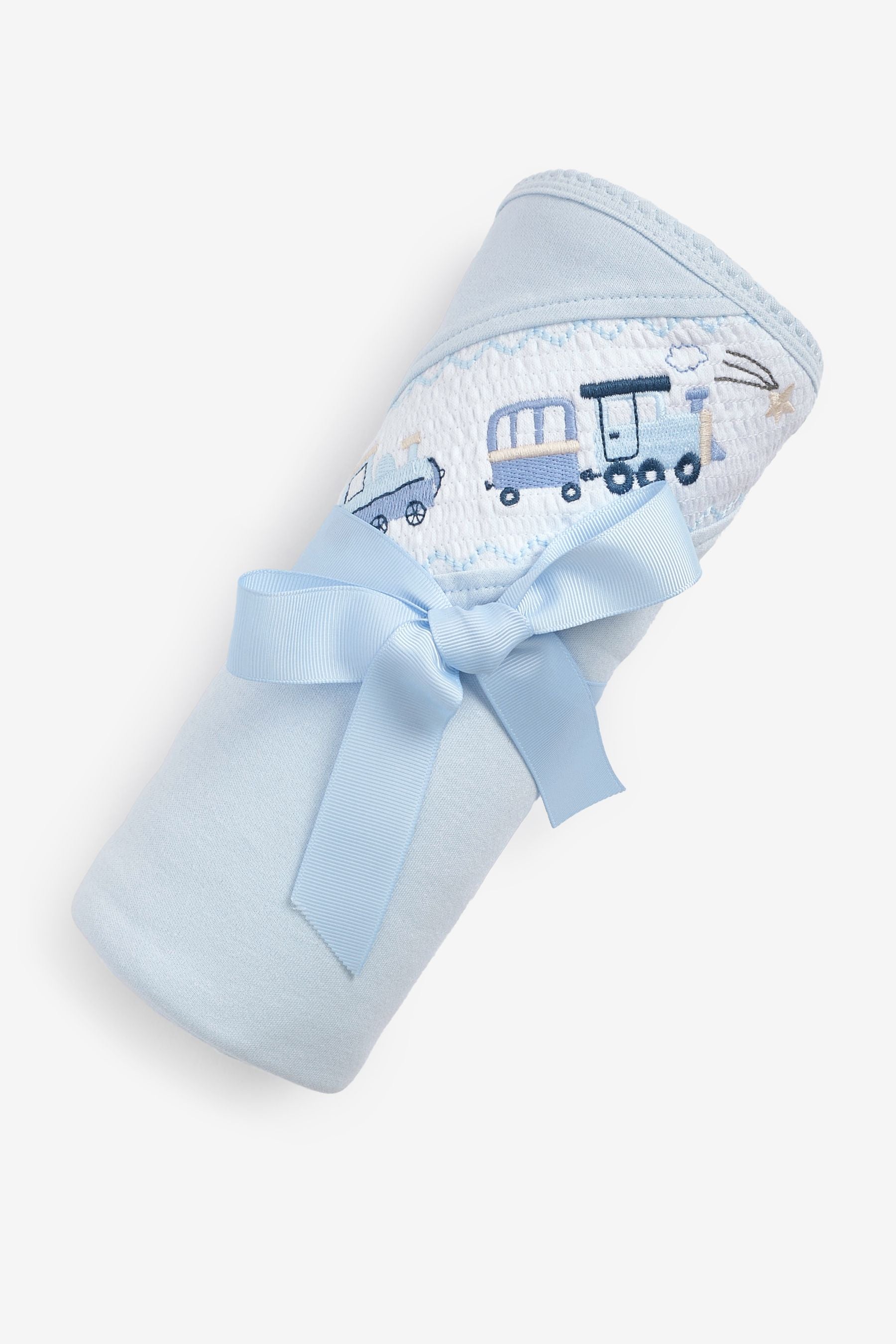 Blue Heritage Baby 100% Cotton Jersey Blanket