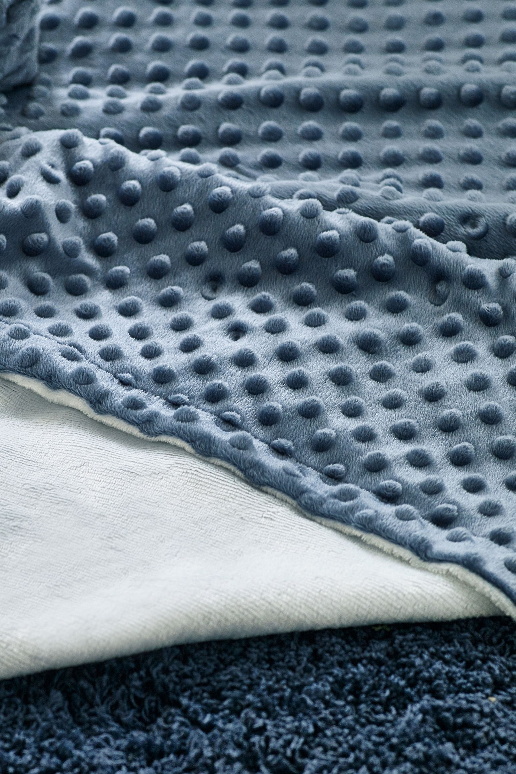 Blue Bobble Fleece Blanket