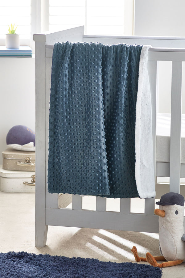 Blue Bobble Fleece Blanket