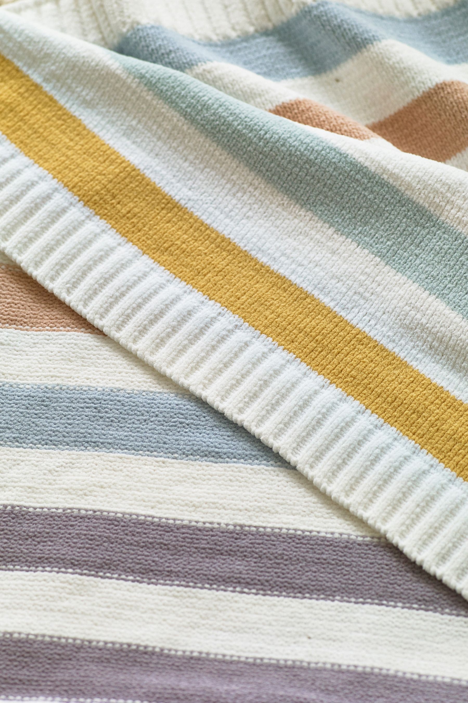 Stripe Chenille Baby Blanket