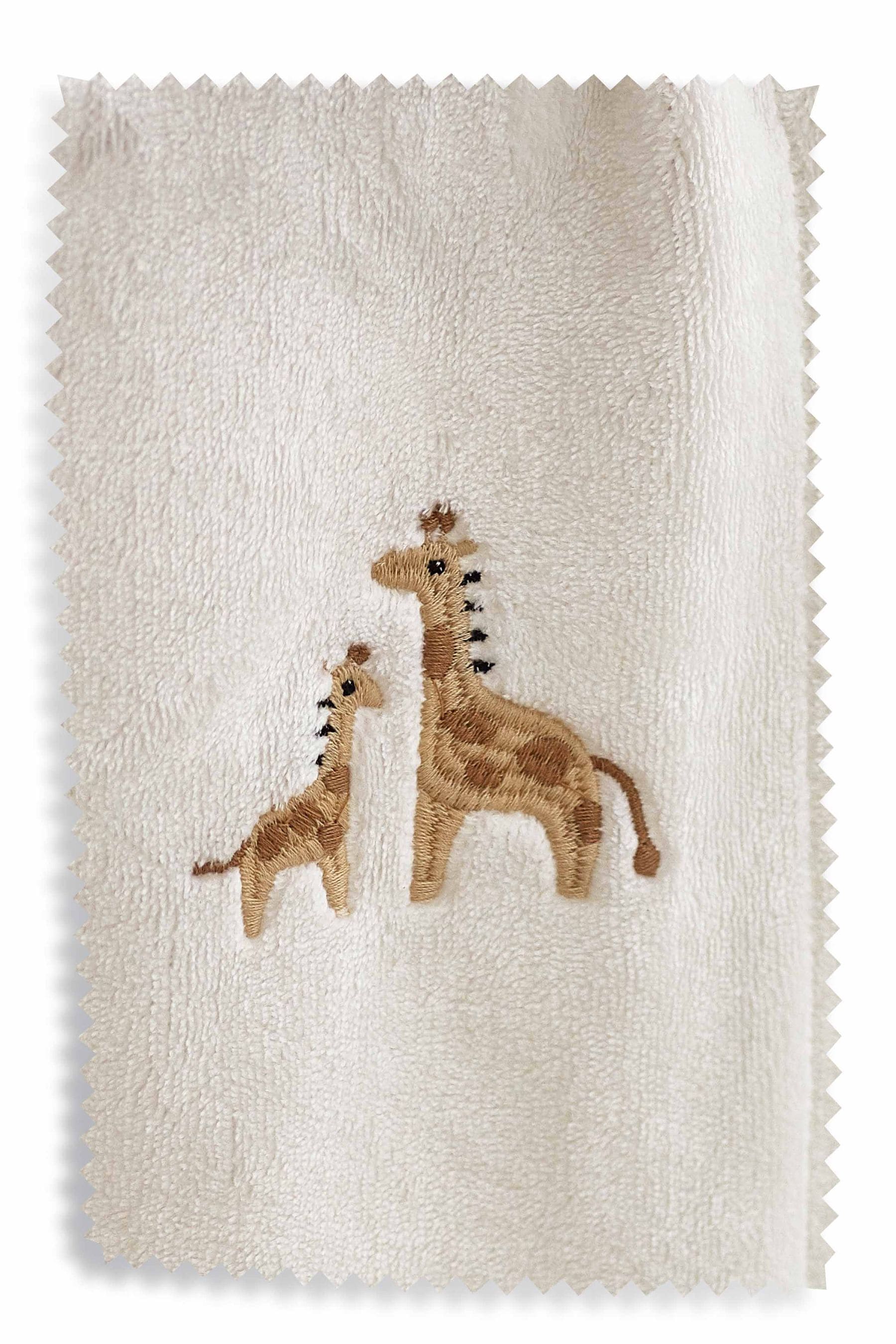 White Giraffe Fleece Baby Blanket