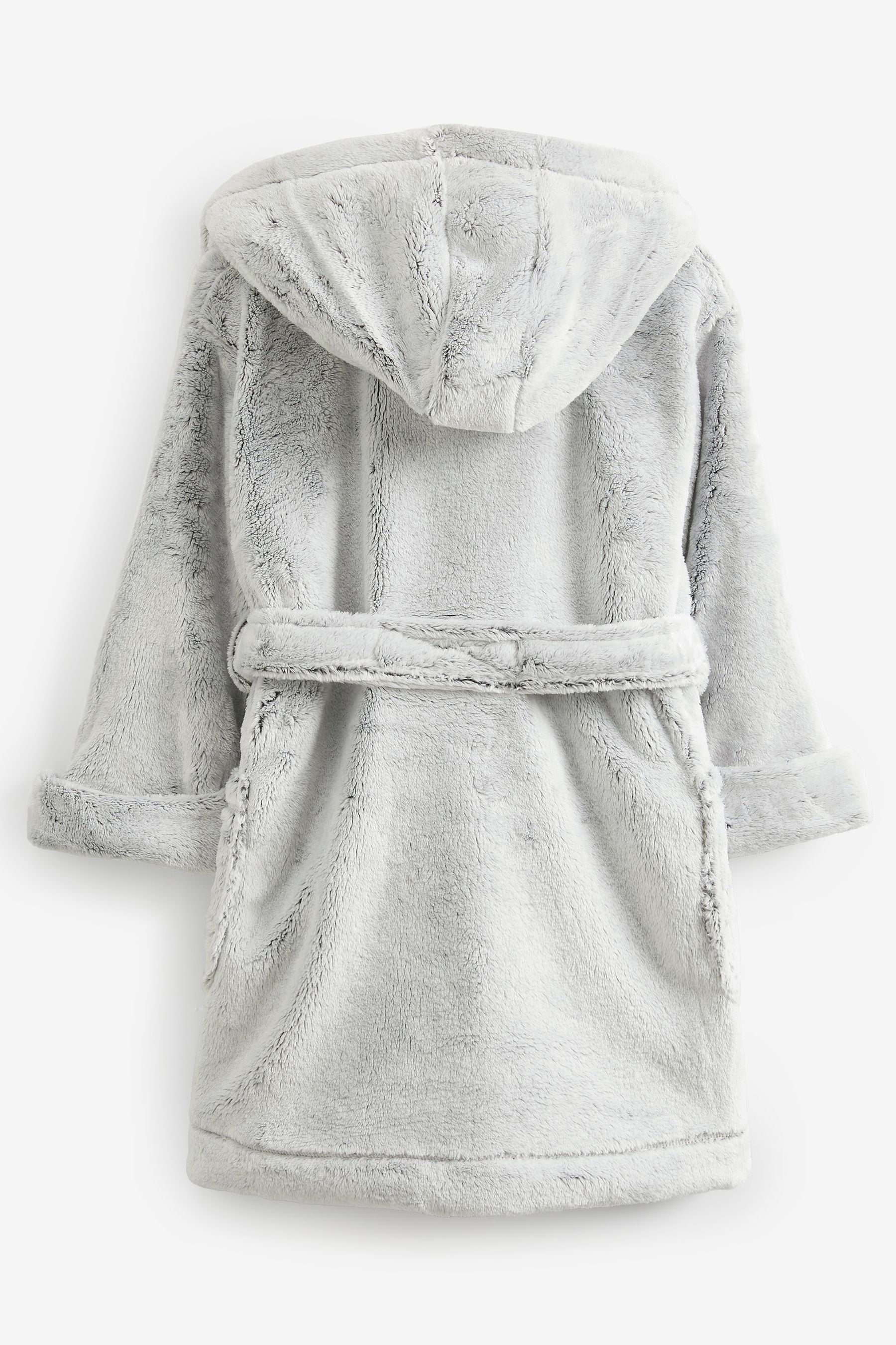 Grey Soft Touch Fleece Dressing Gown (9mths-16yrs)