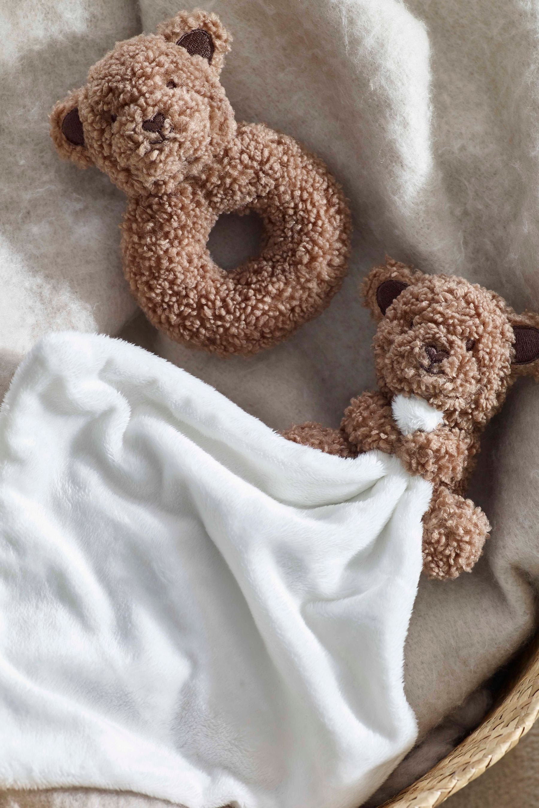 Brown Bear Baby Comforter