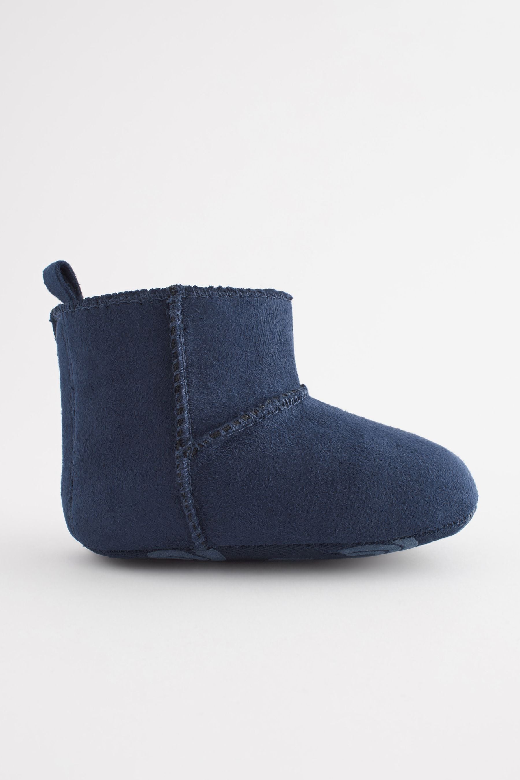 Navy Warm Lined Baby Pull On Boots (0-24mths)