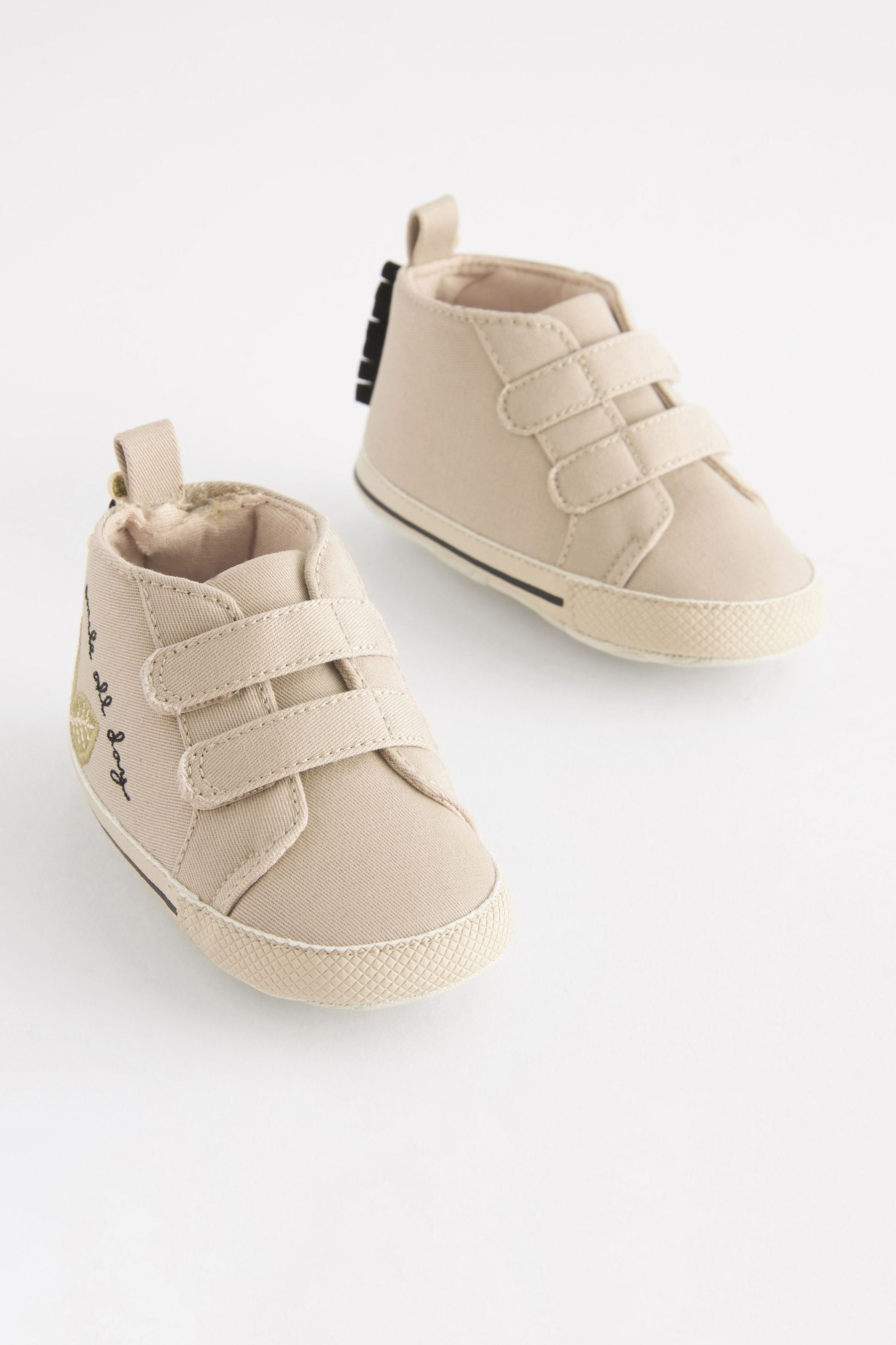 Stone Natural Giraffe Easy Fastening Baby Boots (0-24mths)