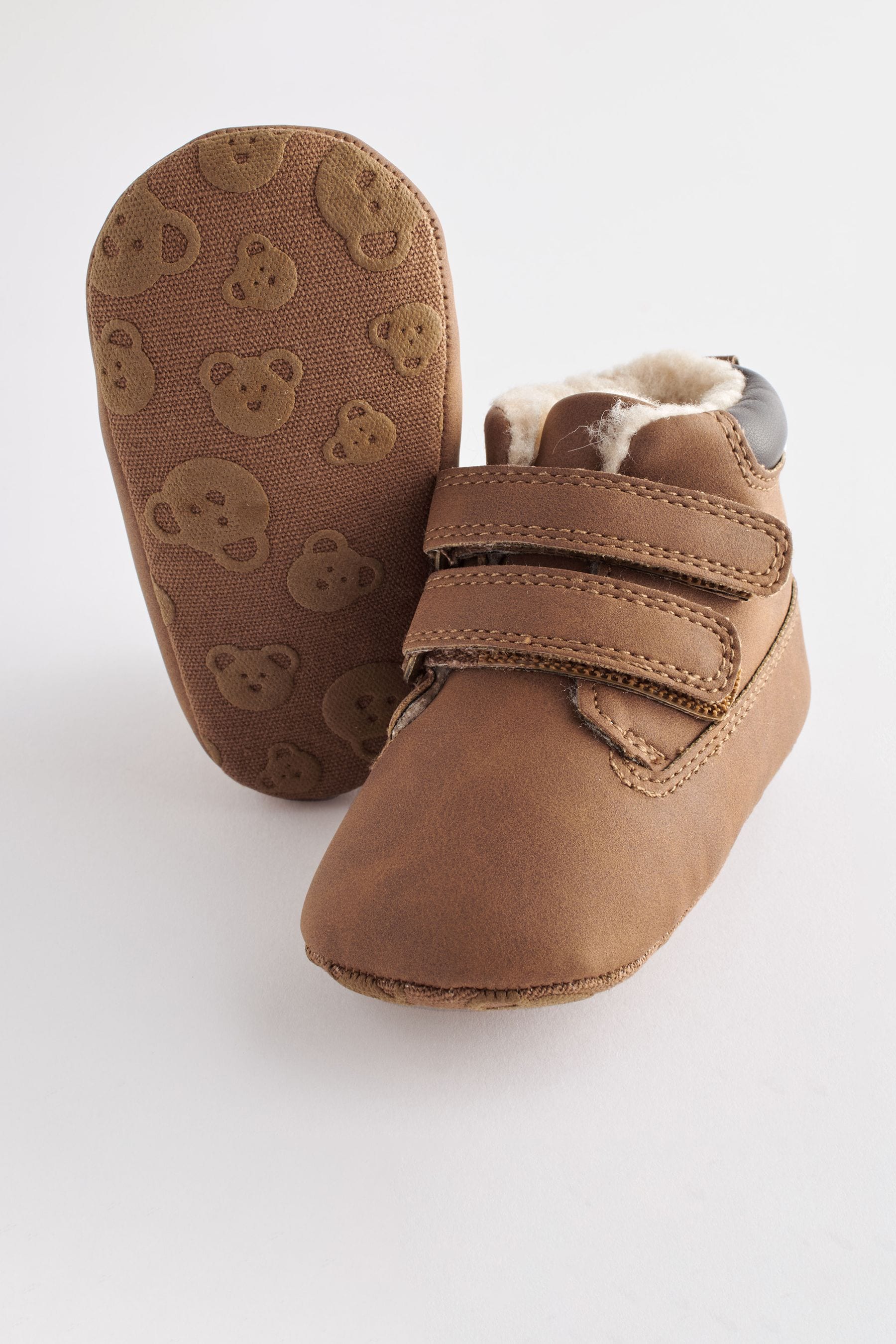 Tan Brown Touch Fastening Baby Work Boots (0-24mths)