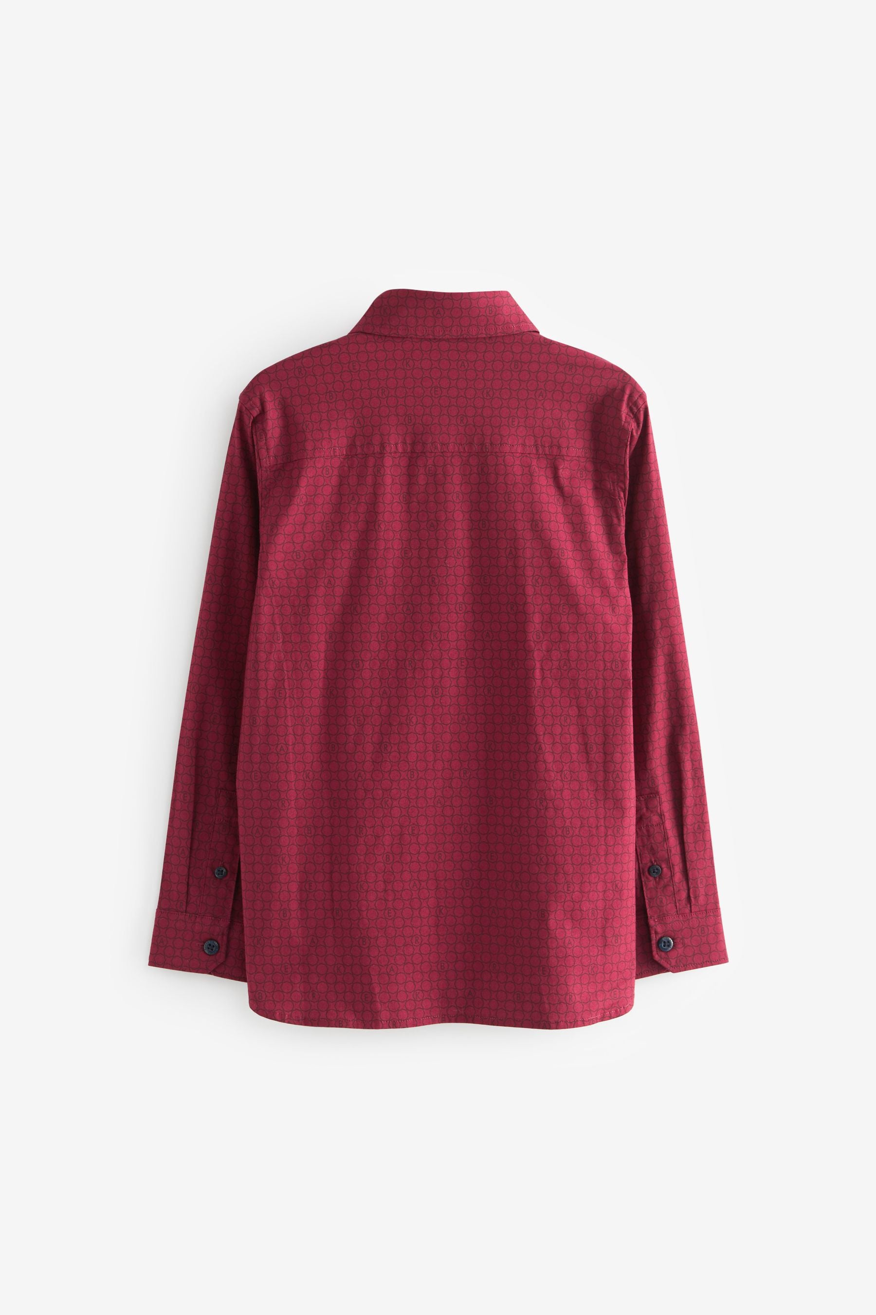 Baker by Ted Baker Burgundy Red Printed Shirt