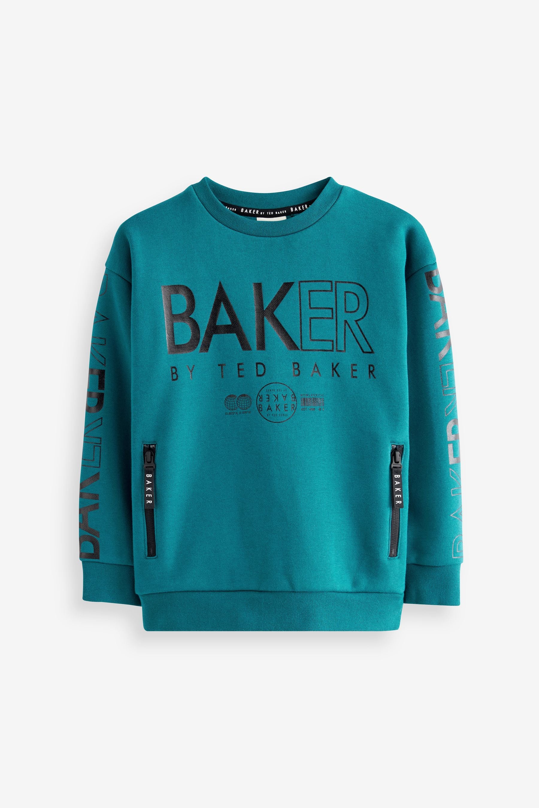 Teal Blue Baker by Ted Baker Letter Sweatshirt