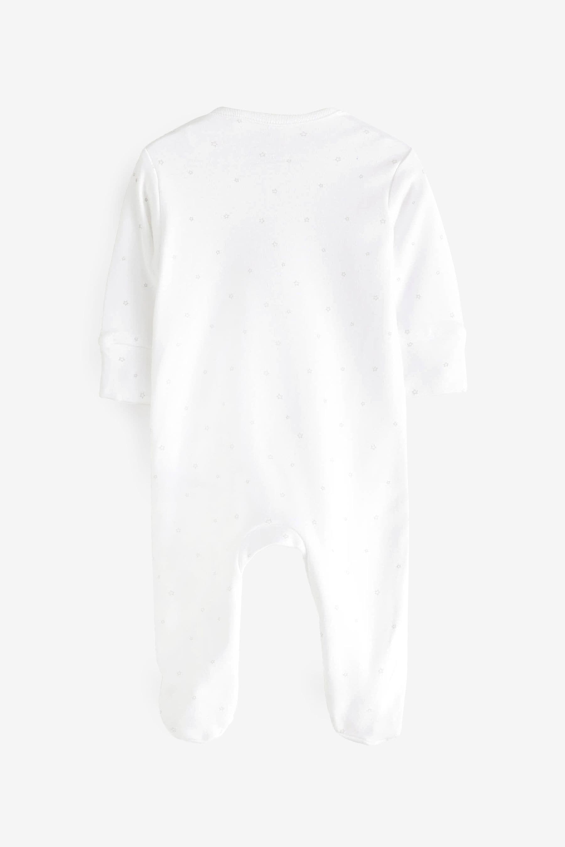 White I'm New Here Single Sleepsuit (0-9mths)