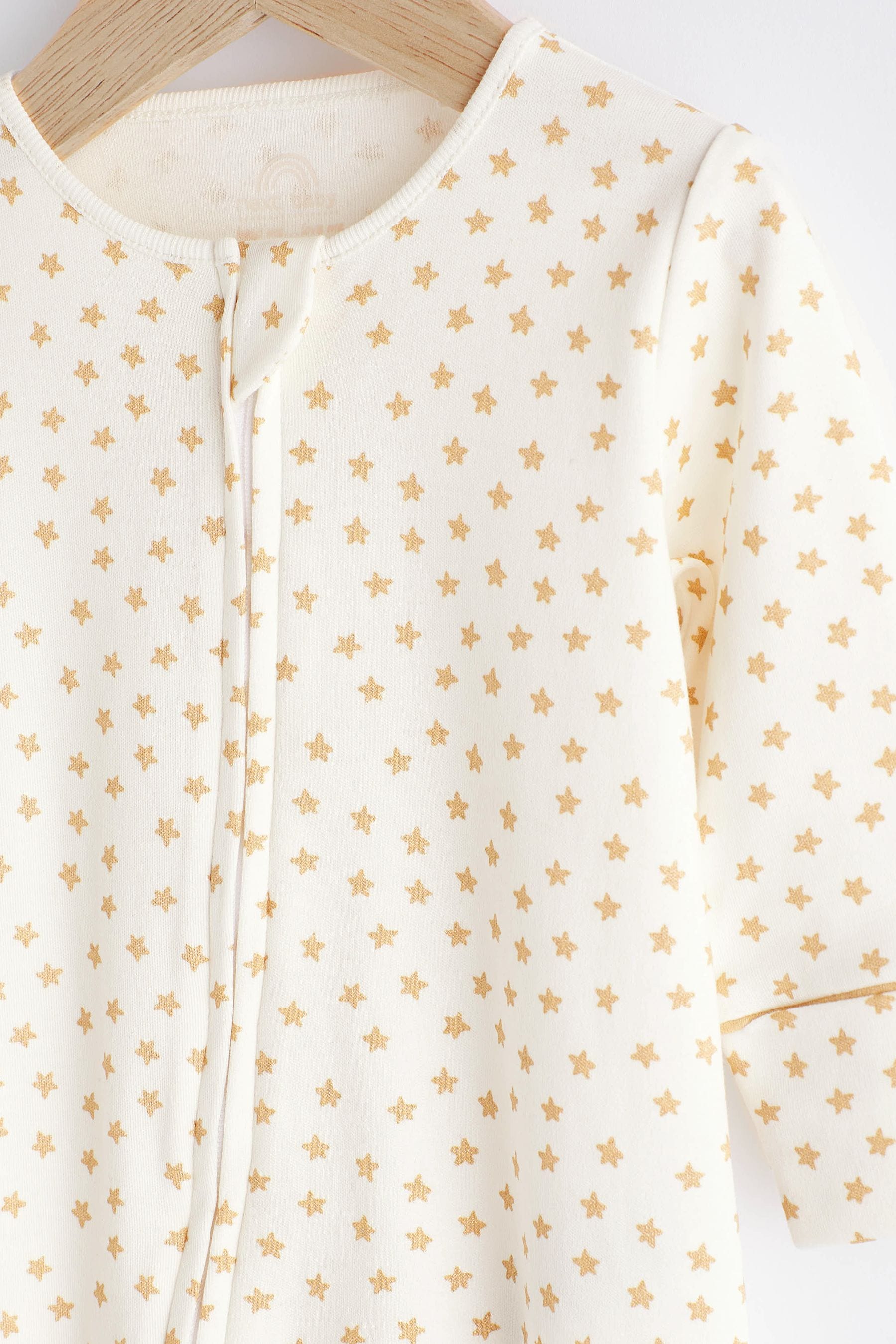 White Star Print Baby Sleepsuit 1 Pack (0-2yrs)