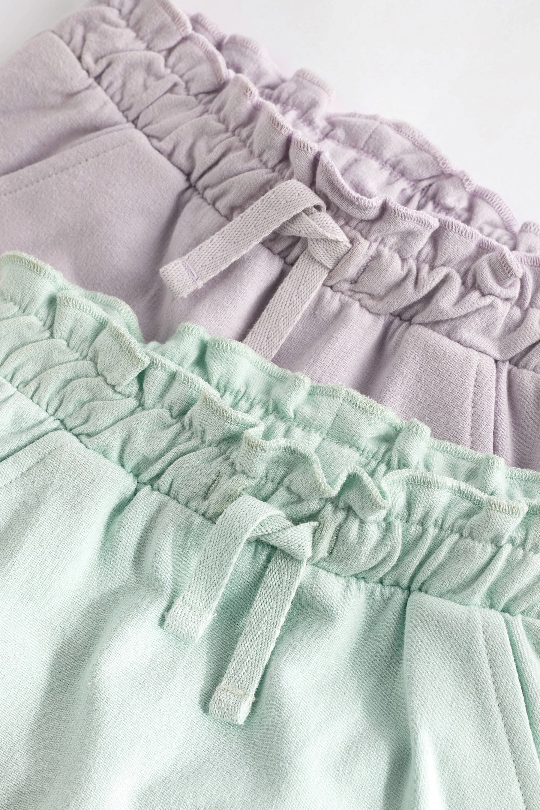 Lilac Purple/Mint green Baby Cargo Joggers 2 Pack