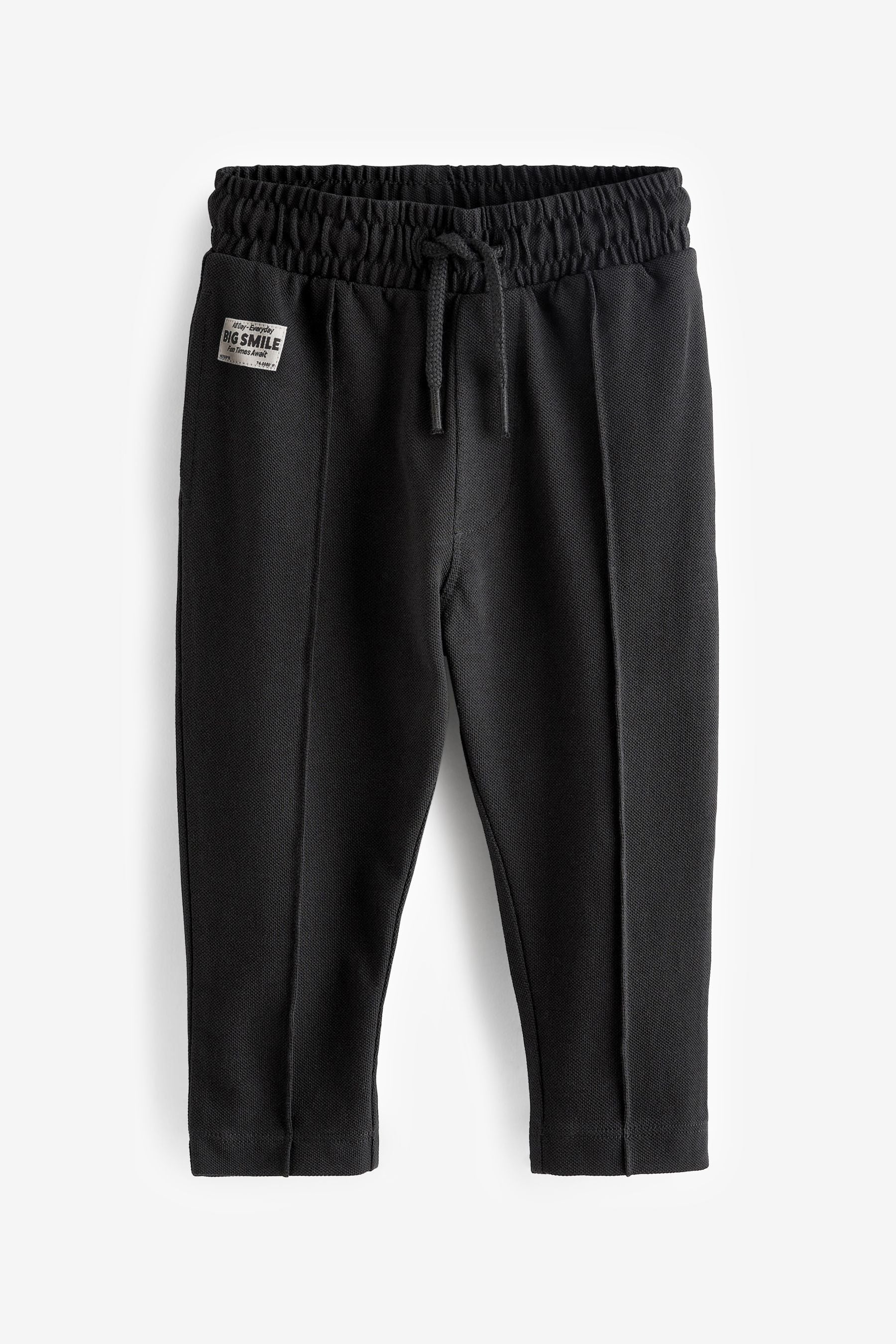 Black Pin Tuck Joggers (3mths-7yrs)