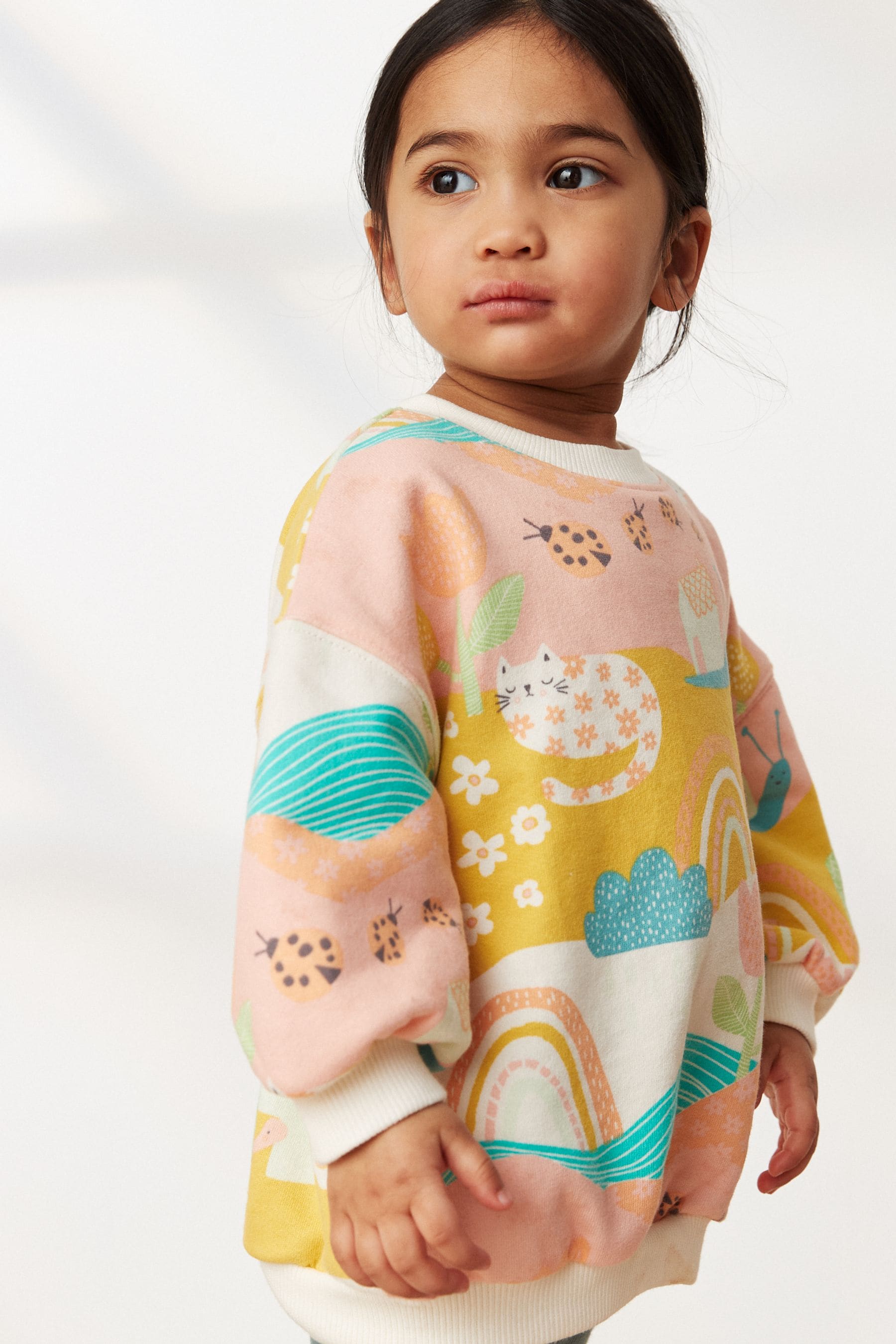 Green Printed Long Sleeve Character Sweatshirt And Leggings Set (3mths-7yrs)