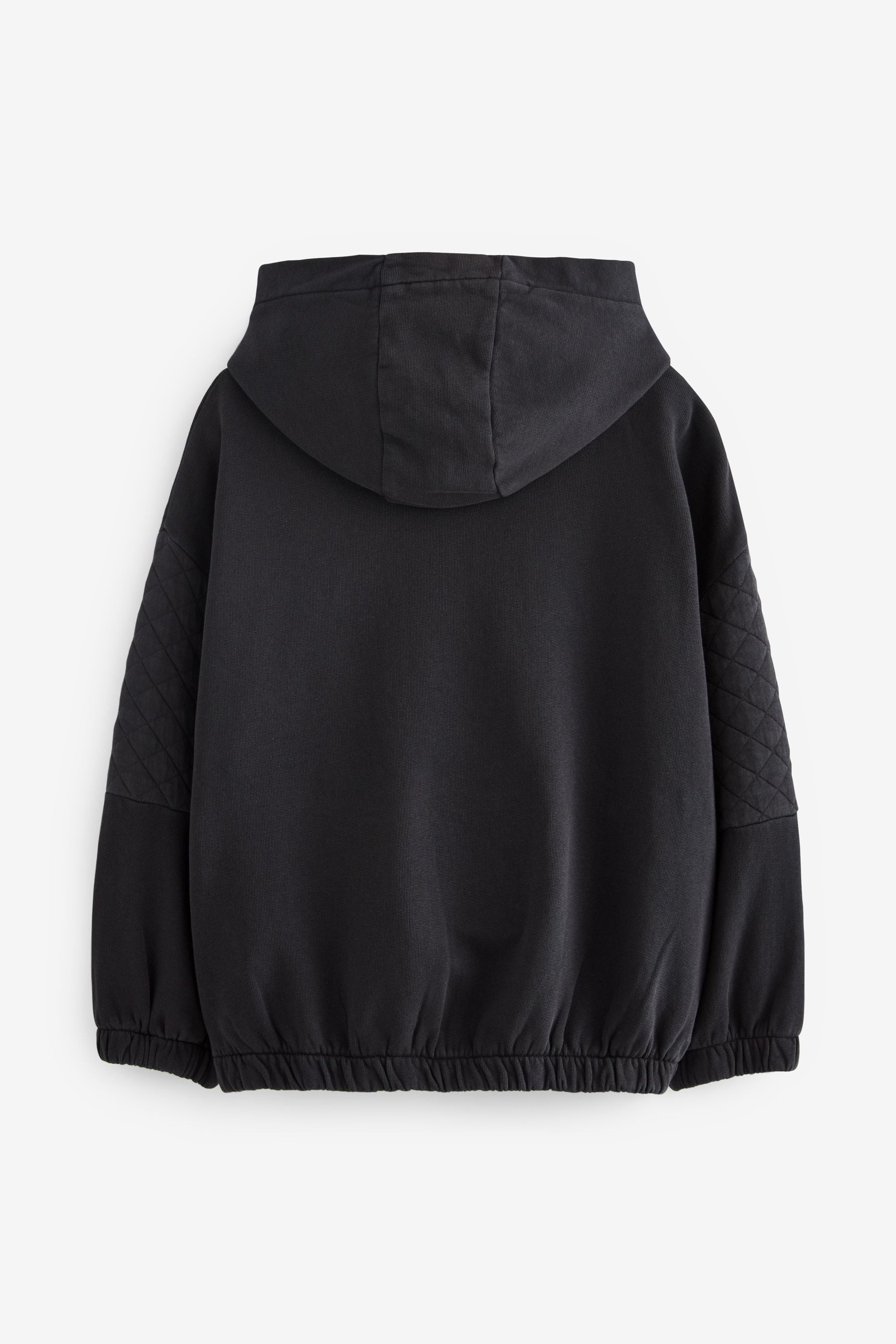 Black Utility Toggle Hem Hoodie (3-16yrs)