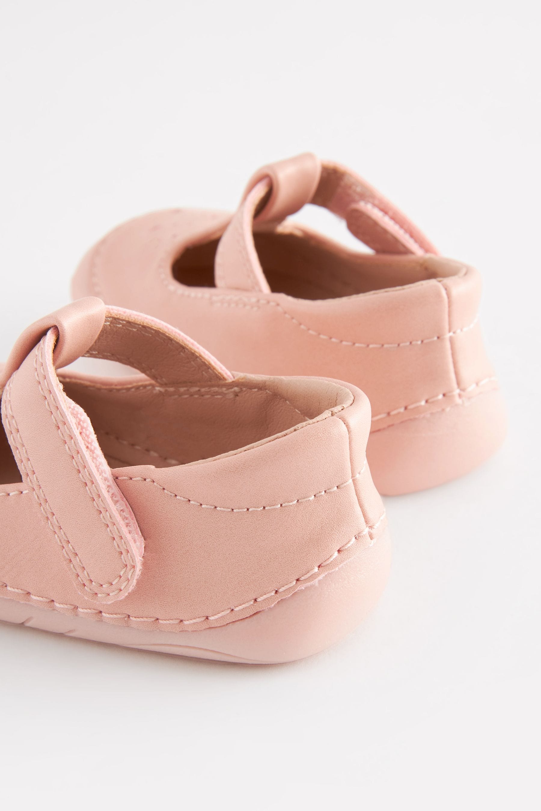 Pink Crawler T-Bar Shoes