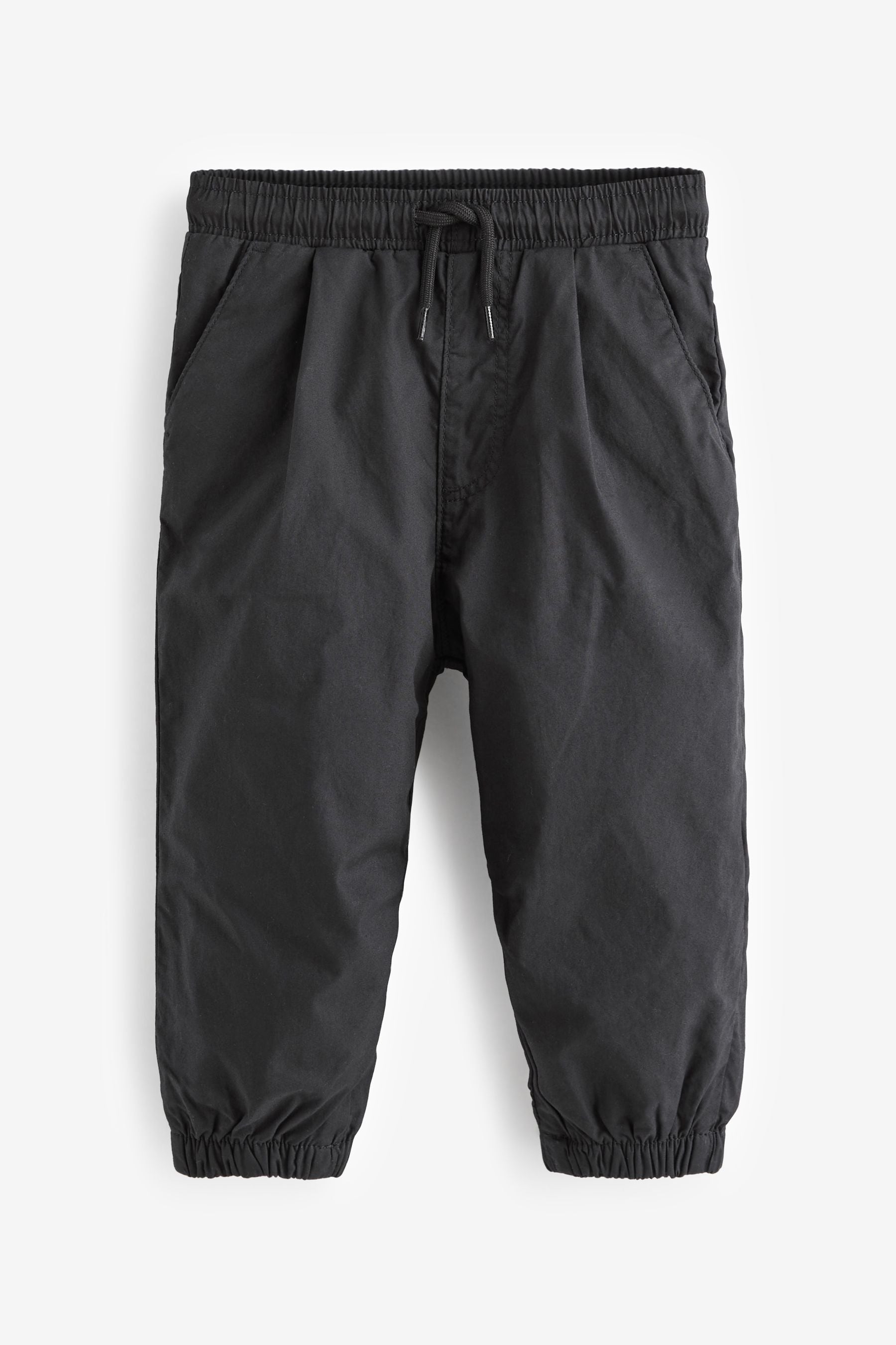 Black Lined Parachute Trousers (3mths-7yrs)