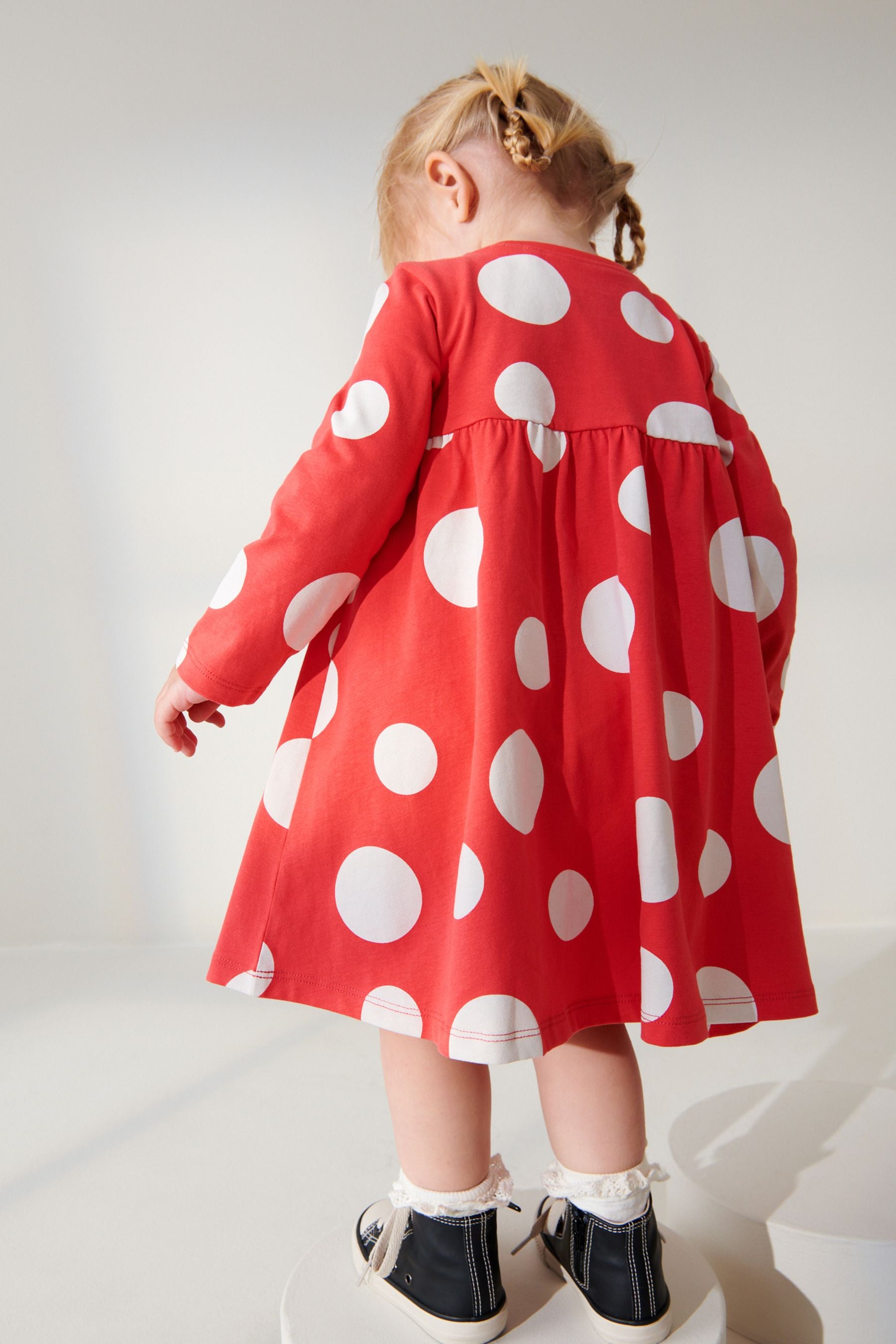 Red Disney Mickey Mouse Jersey Dress (3mths-7yrs)