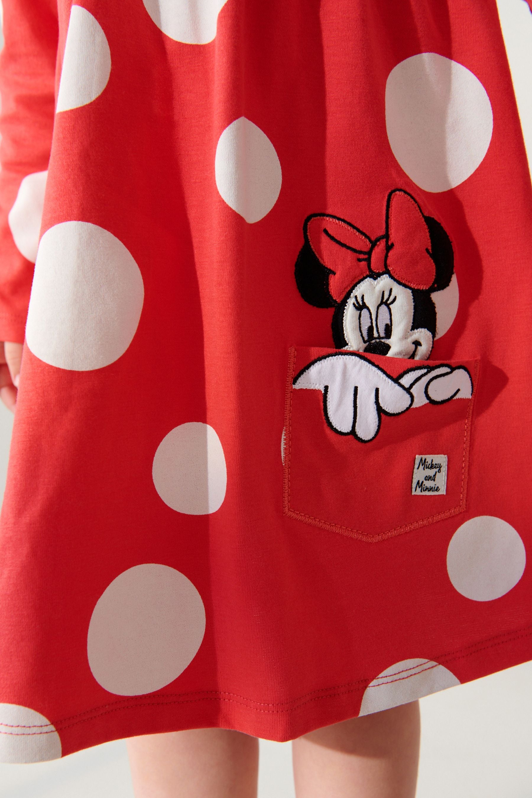 Red Disney Mickey Mouse Jersey Dress (3mths-7yrs)