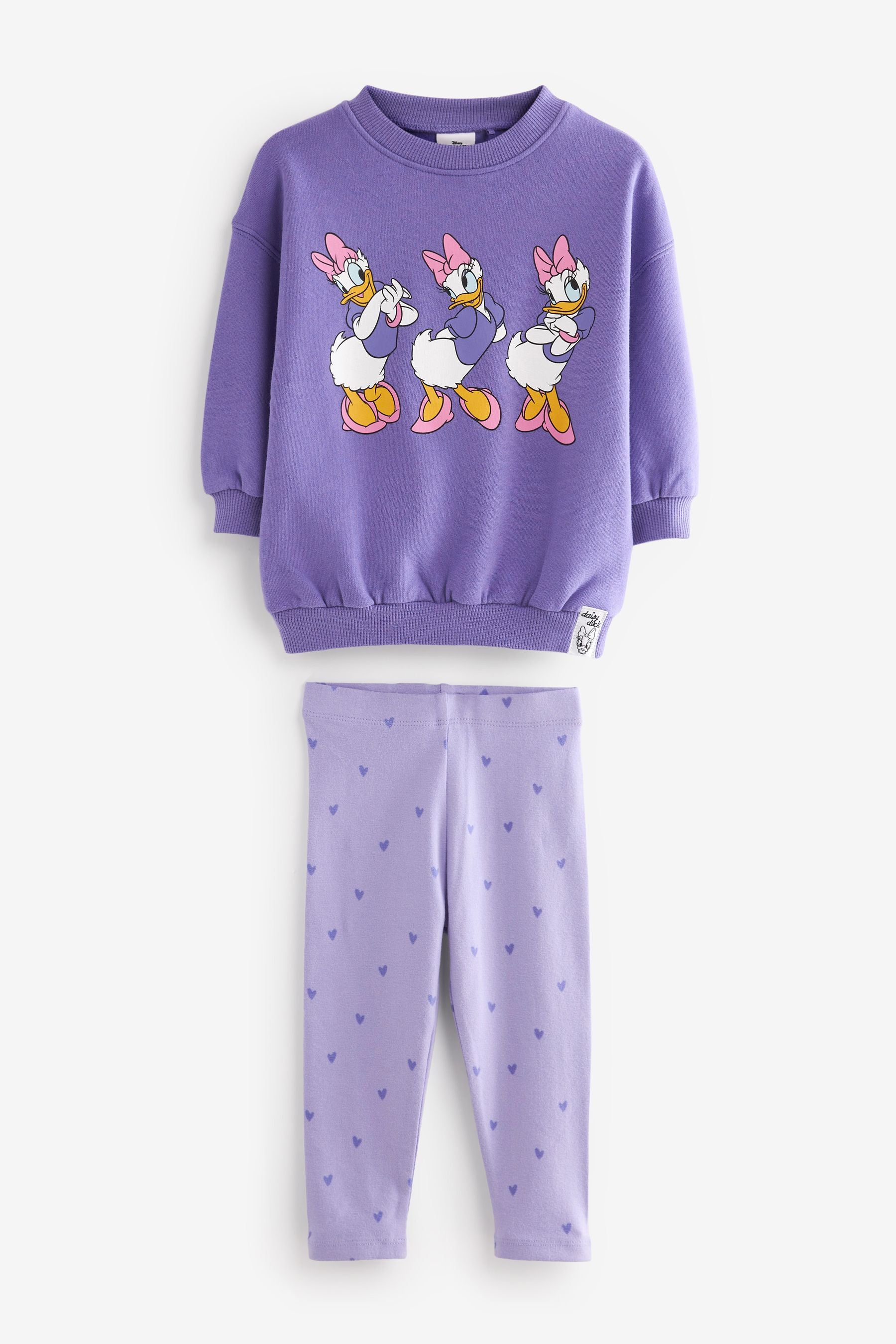 Daisy Duck Purple Disney Little Mermaid Ariel Jumper and Leggings Set (3mths-7yrs)