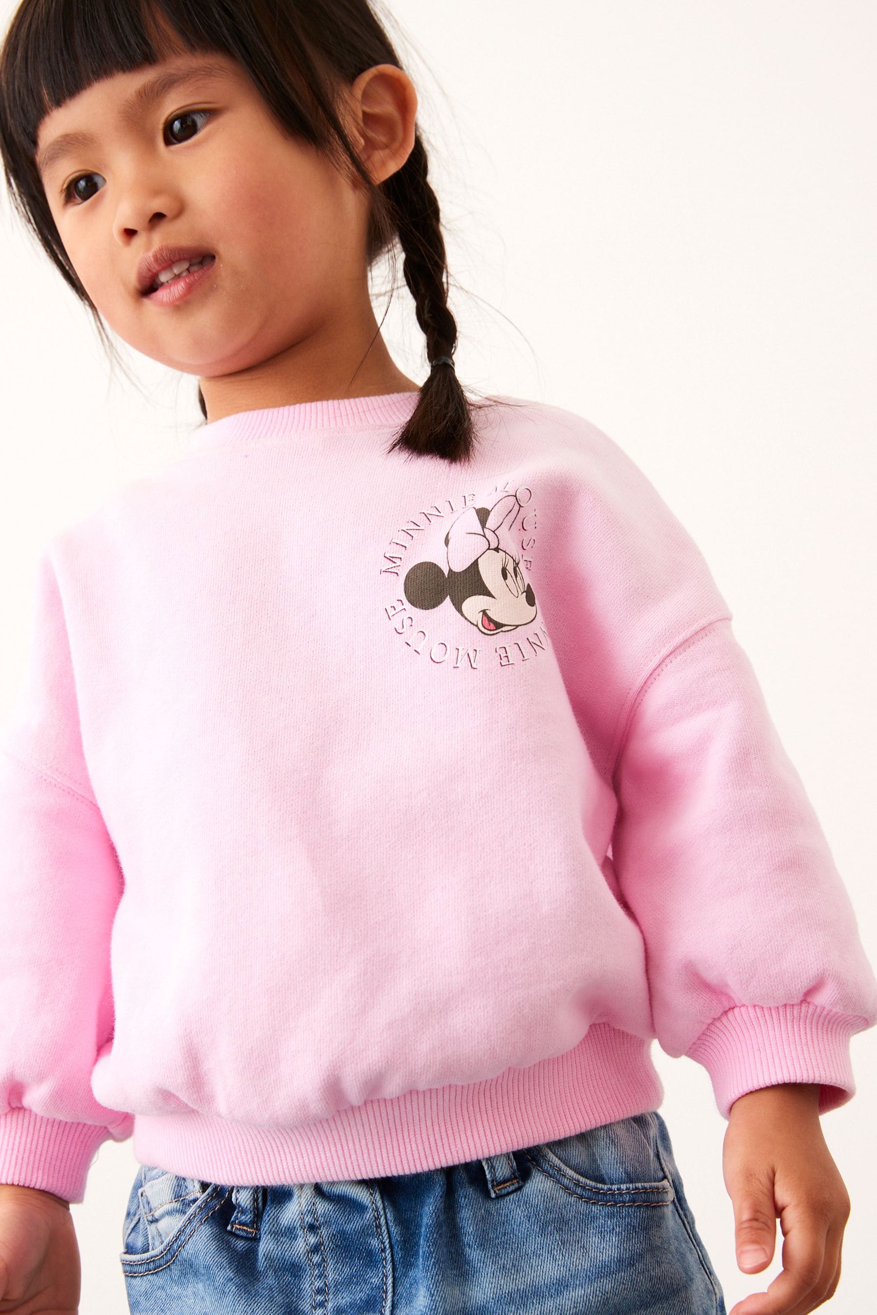 Minnie Mouse Pink Disney Sequin Sweatshirt (3mths-7yrs)