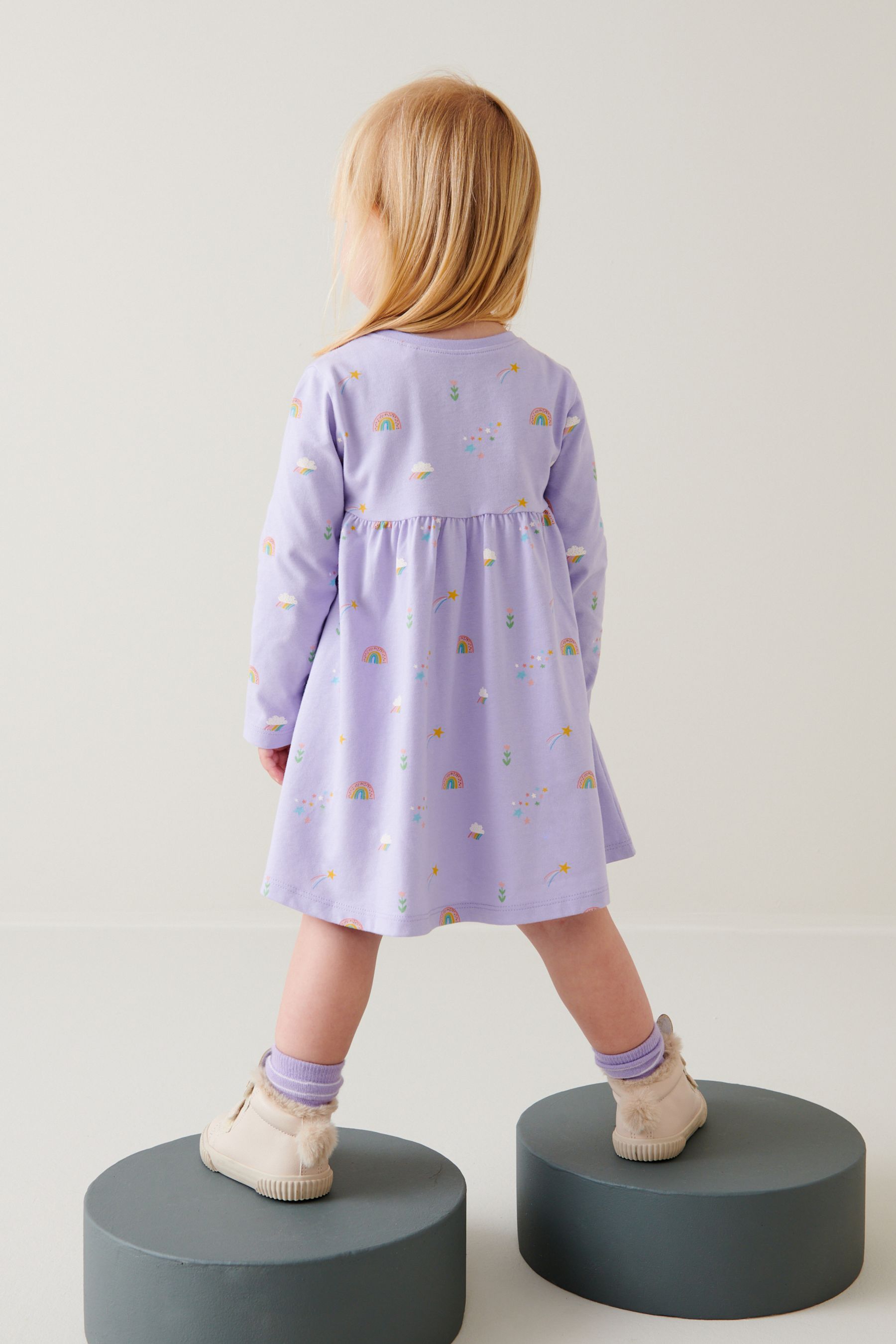 Lilac Peppa Pig Jersey Dress (3mths-7yrs)