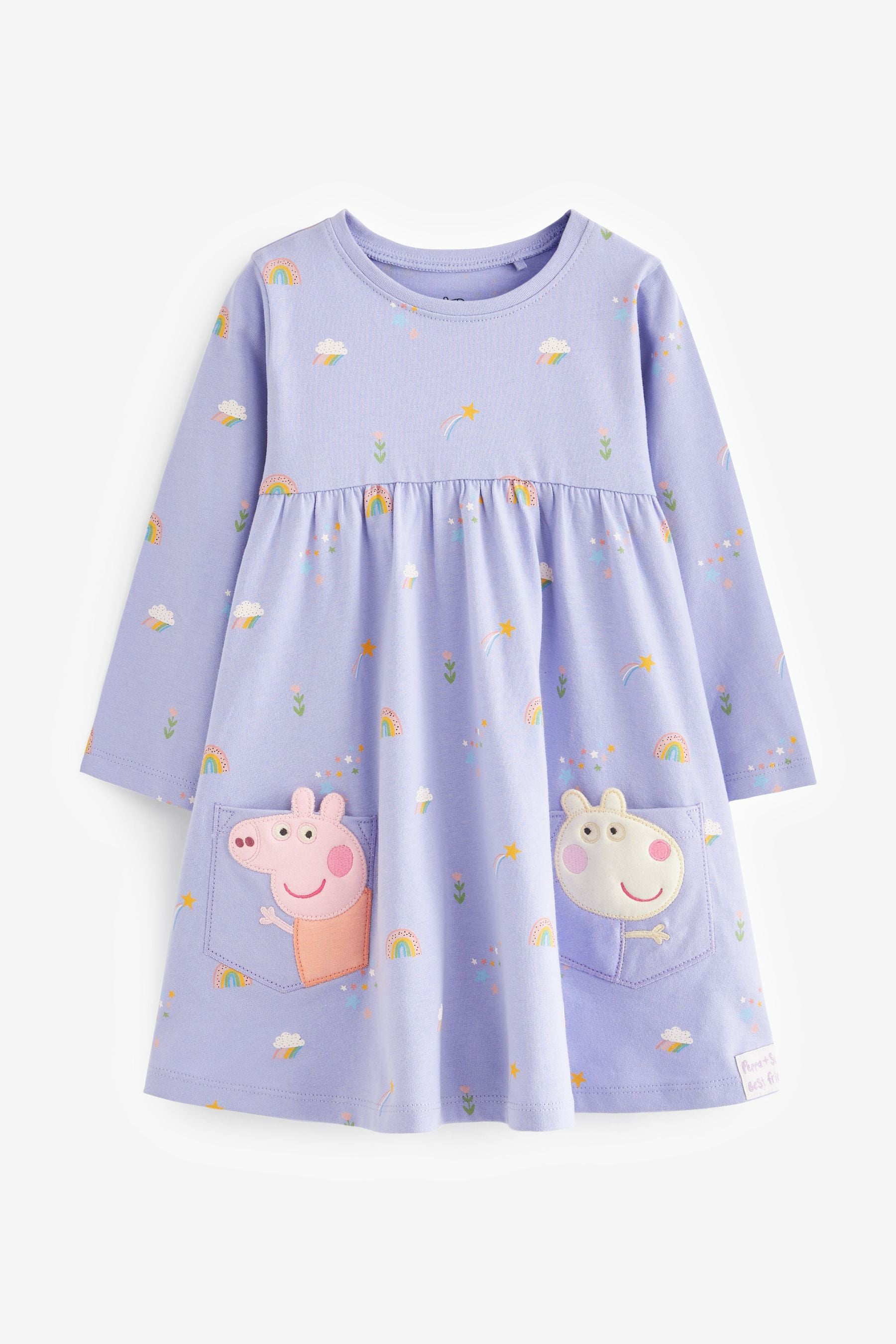 Lilac Peppa Pig Jersey Dress (3mths-7yrs)