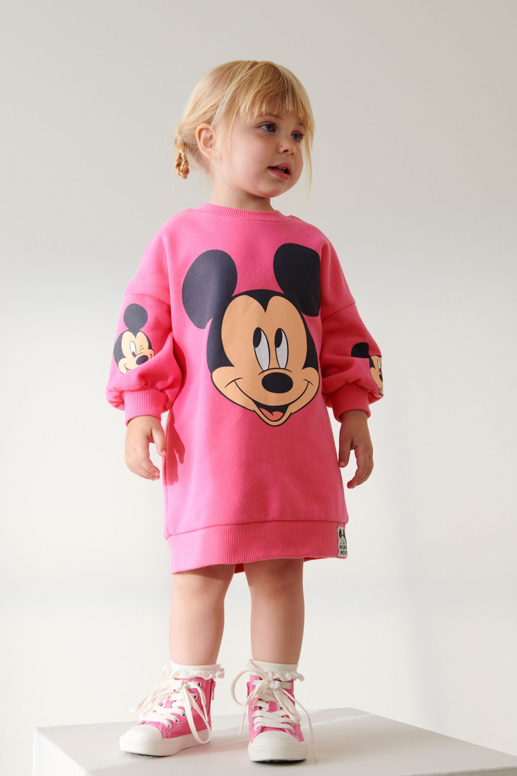 Pink Disney Mickey Mouse Sweat Dress (3mths-7yrs)