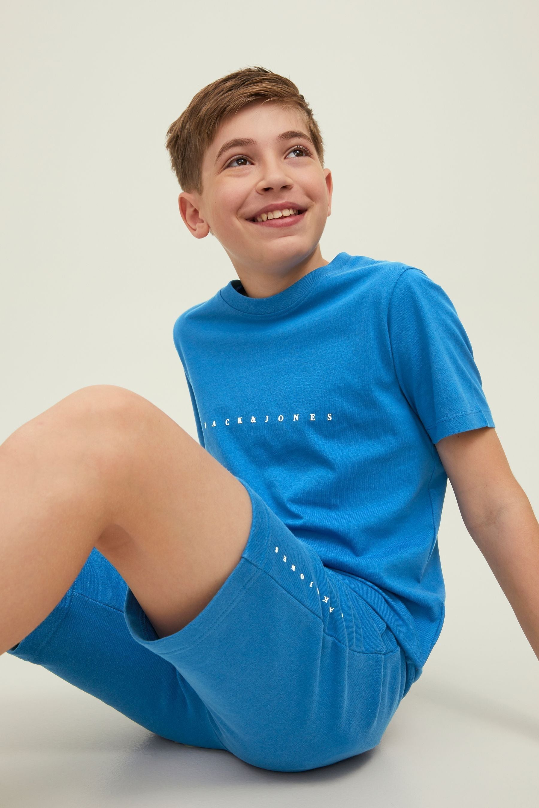 Blue JACK & JONES JUNIOR T-Shirt And Sweat Short Set