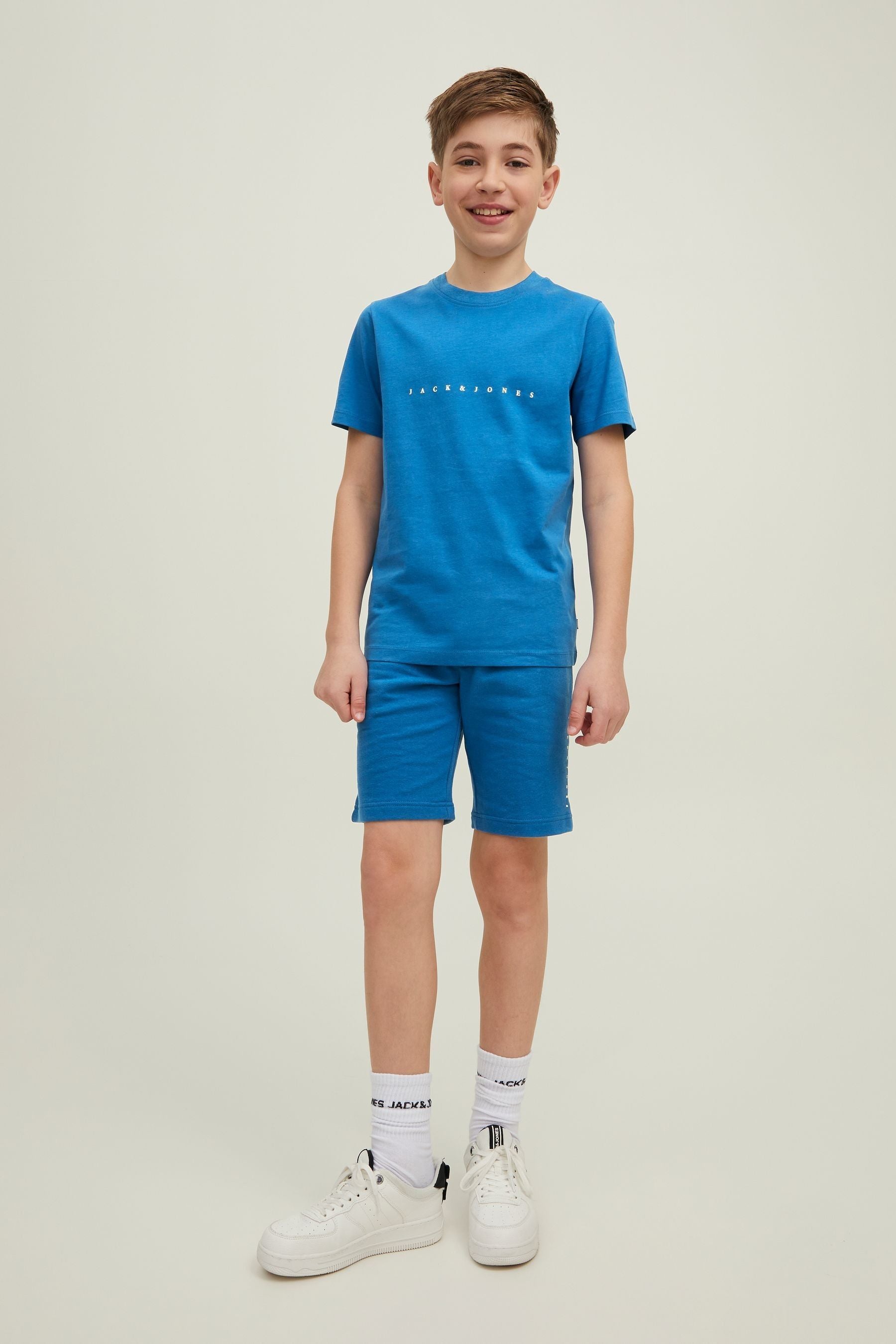 Blue JACK & JONES JUNIOR T-Shirt And Sweat Short Set