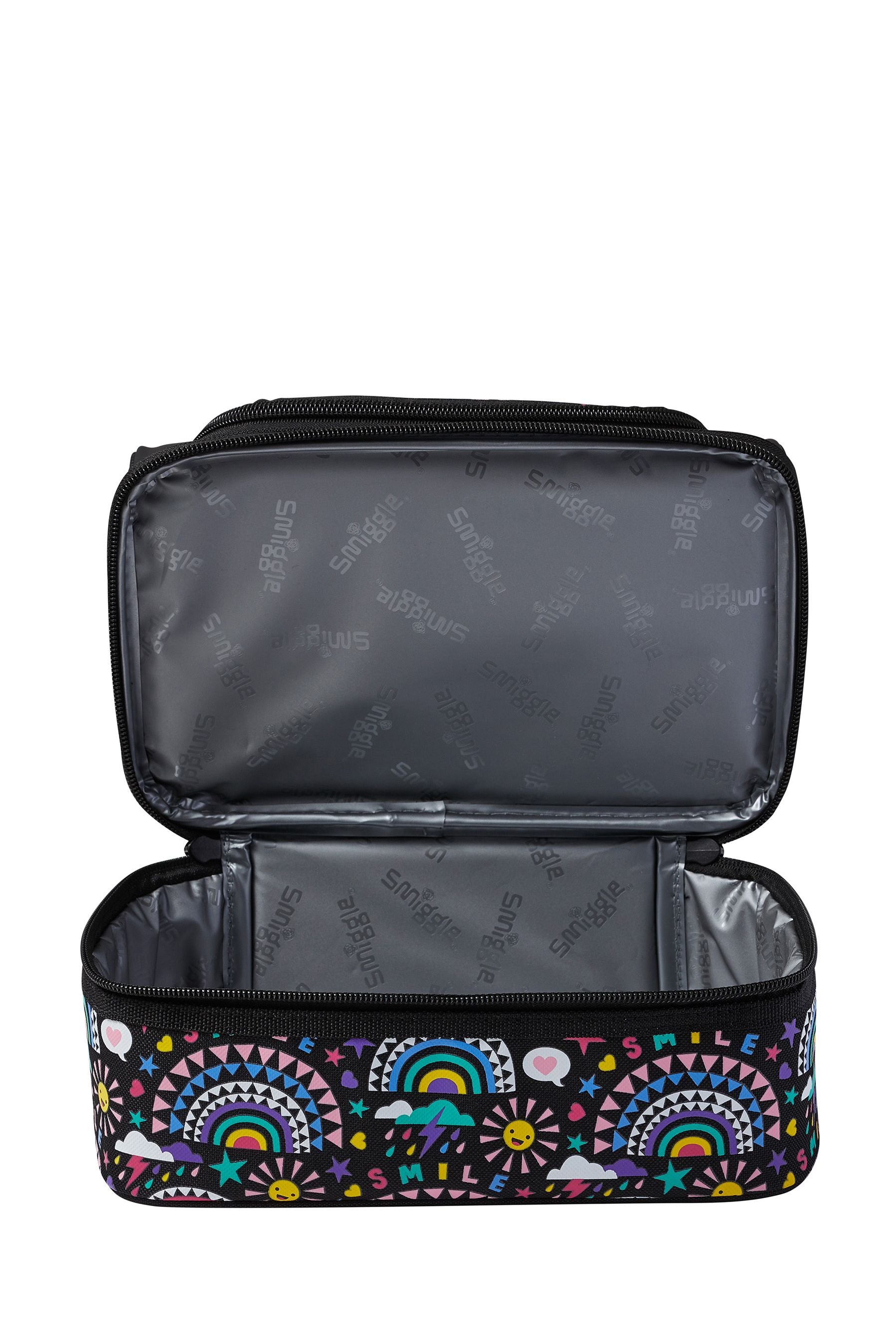 Black Rainbow Smiggle Better Double Decker Lunchbox