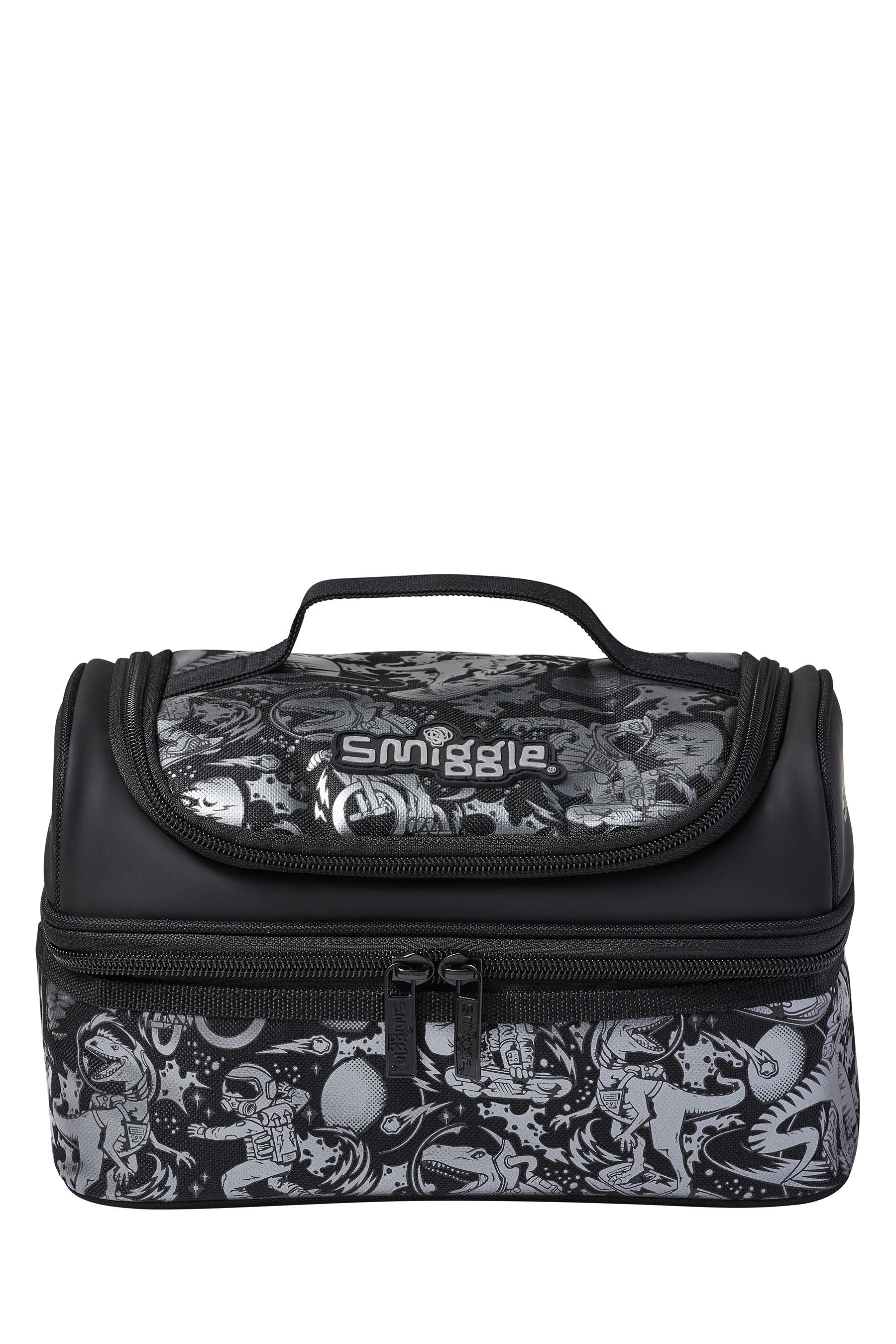 Black Dinosaur Smiggle Better Double Decker Lunchbox