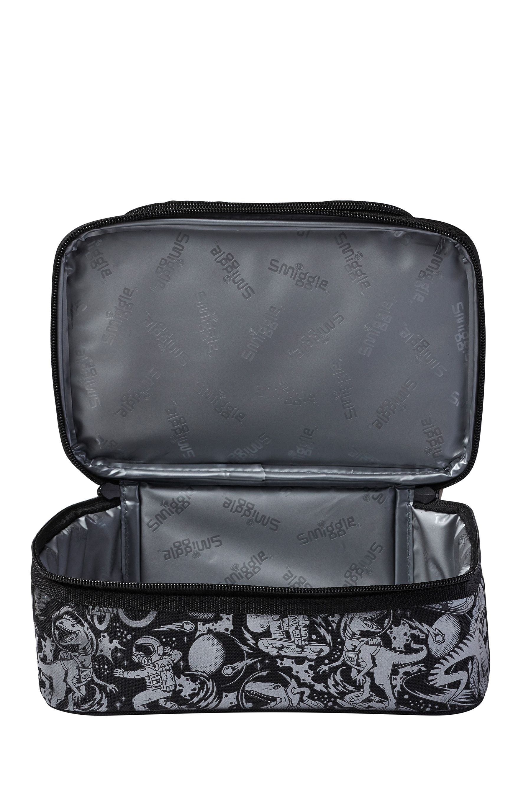 Black Dinosaur Smiggle Better Double Decker Lunchbox