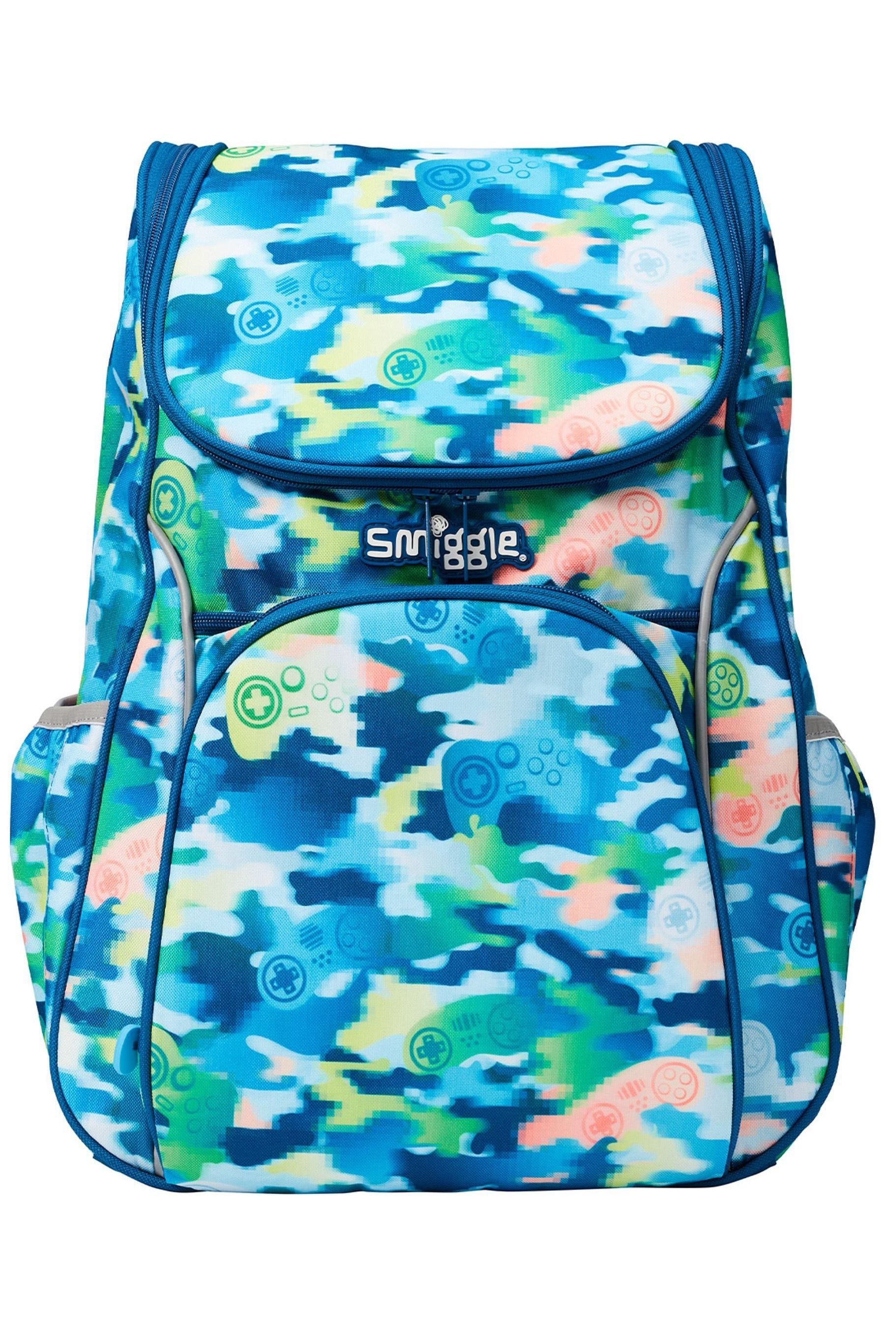 Blue Camo Smiggle Mirage Access Backpack