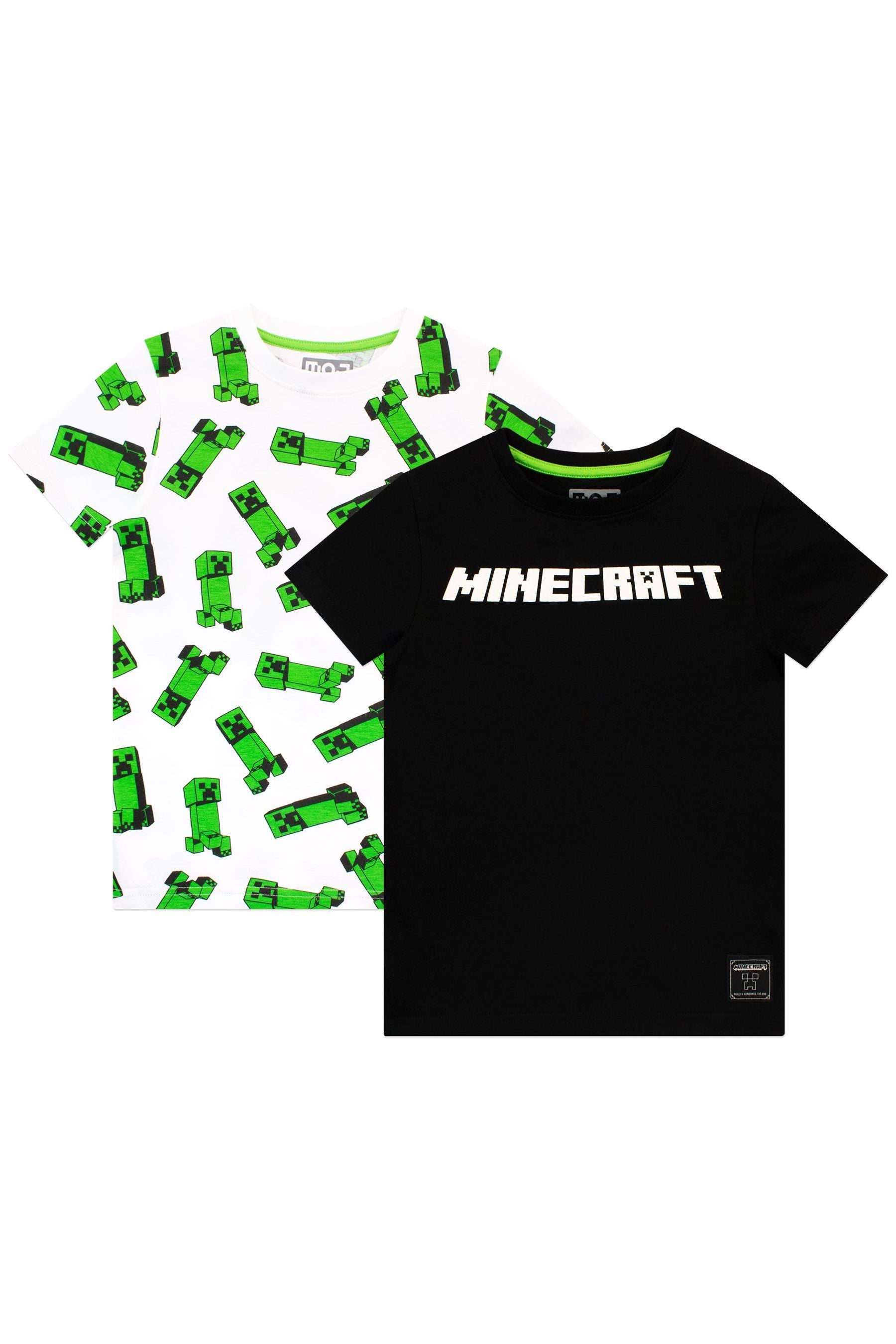 Character Green Minecraft 2 Pack T-Shirt