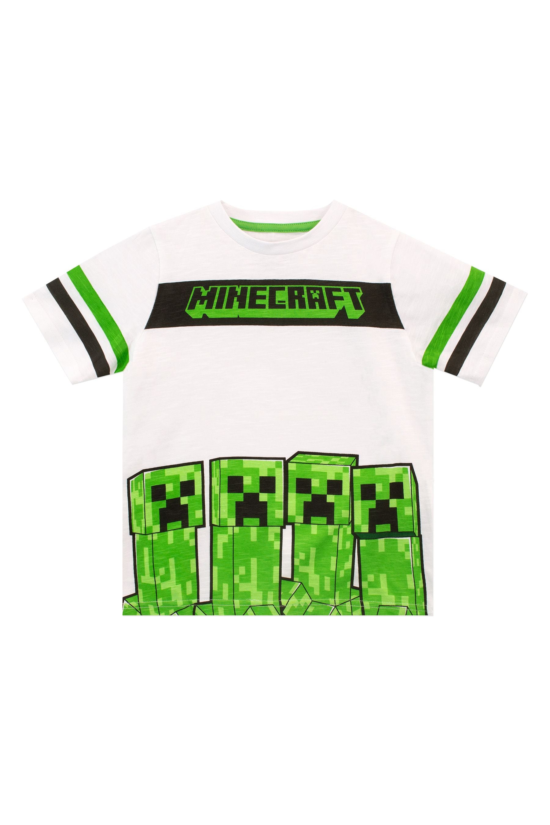 Character Green Minecraft Shorts and T-Shirt Set