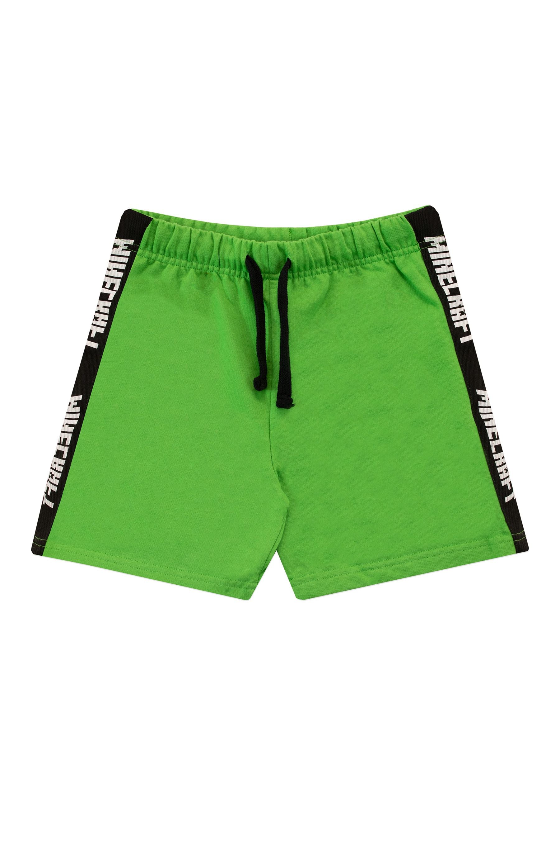 Character Green Minecraft Shorts and T-Shirt Set