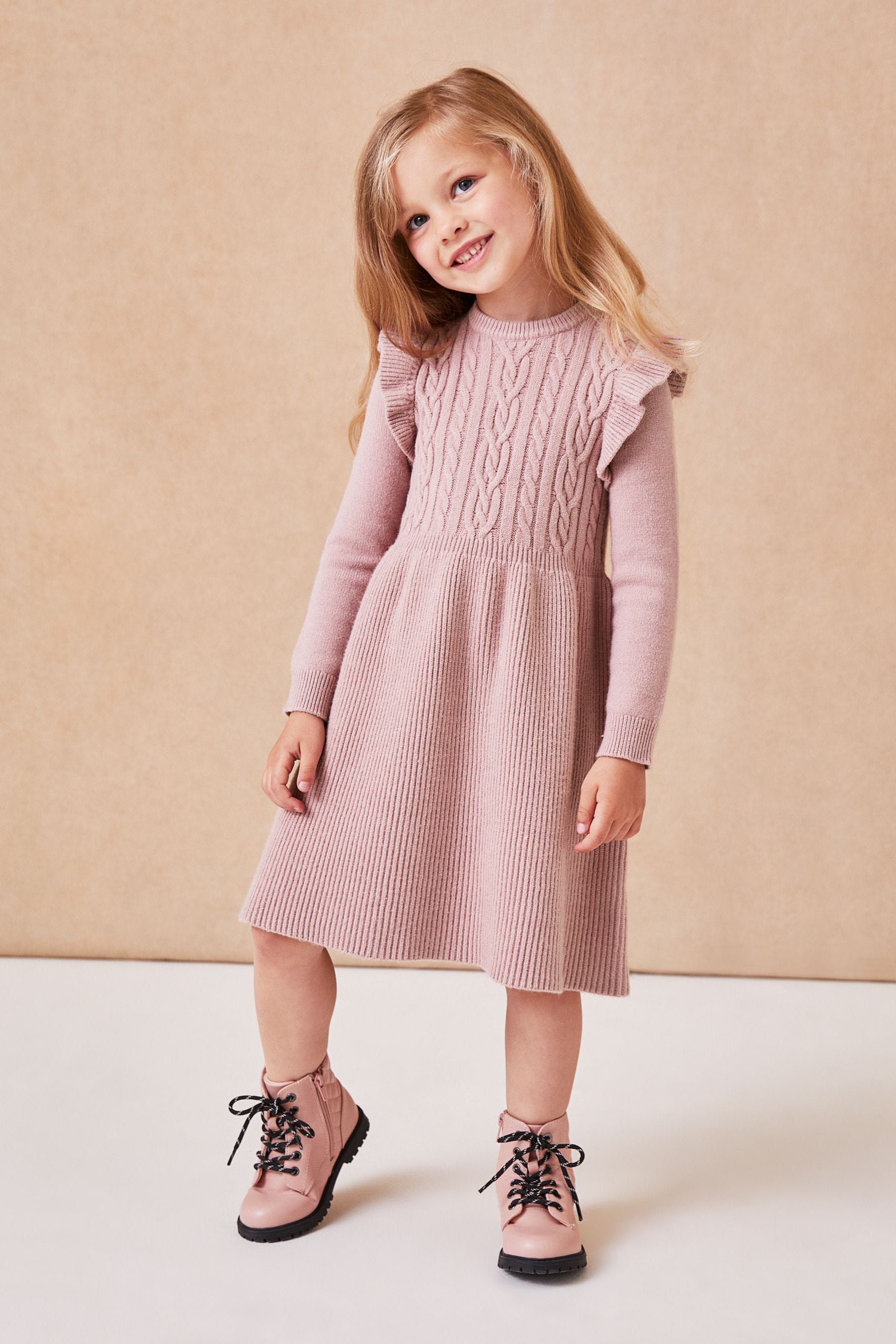 Pink Lipsy Mini Knitted Dress