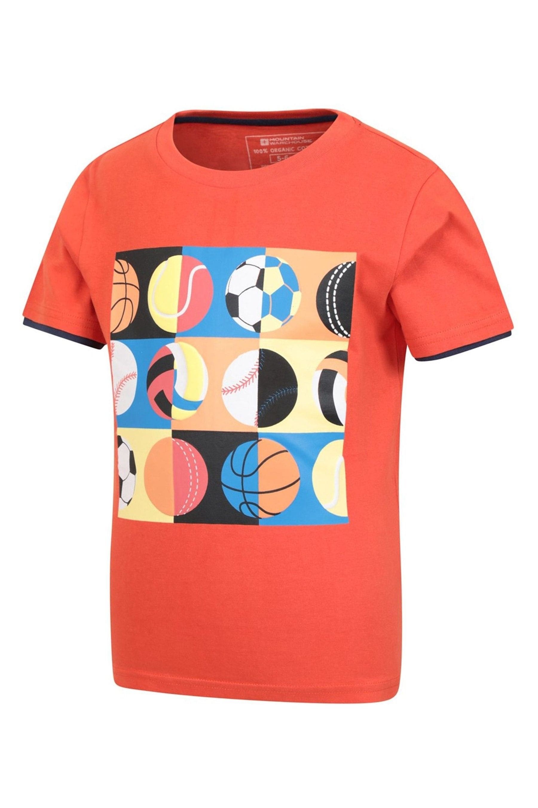 Orange Mountain Warehouse Retro Ball Kids Organic T-Shirt