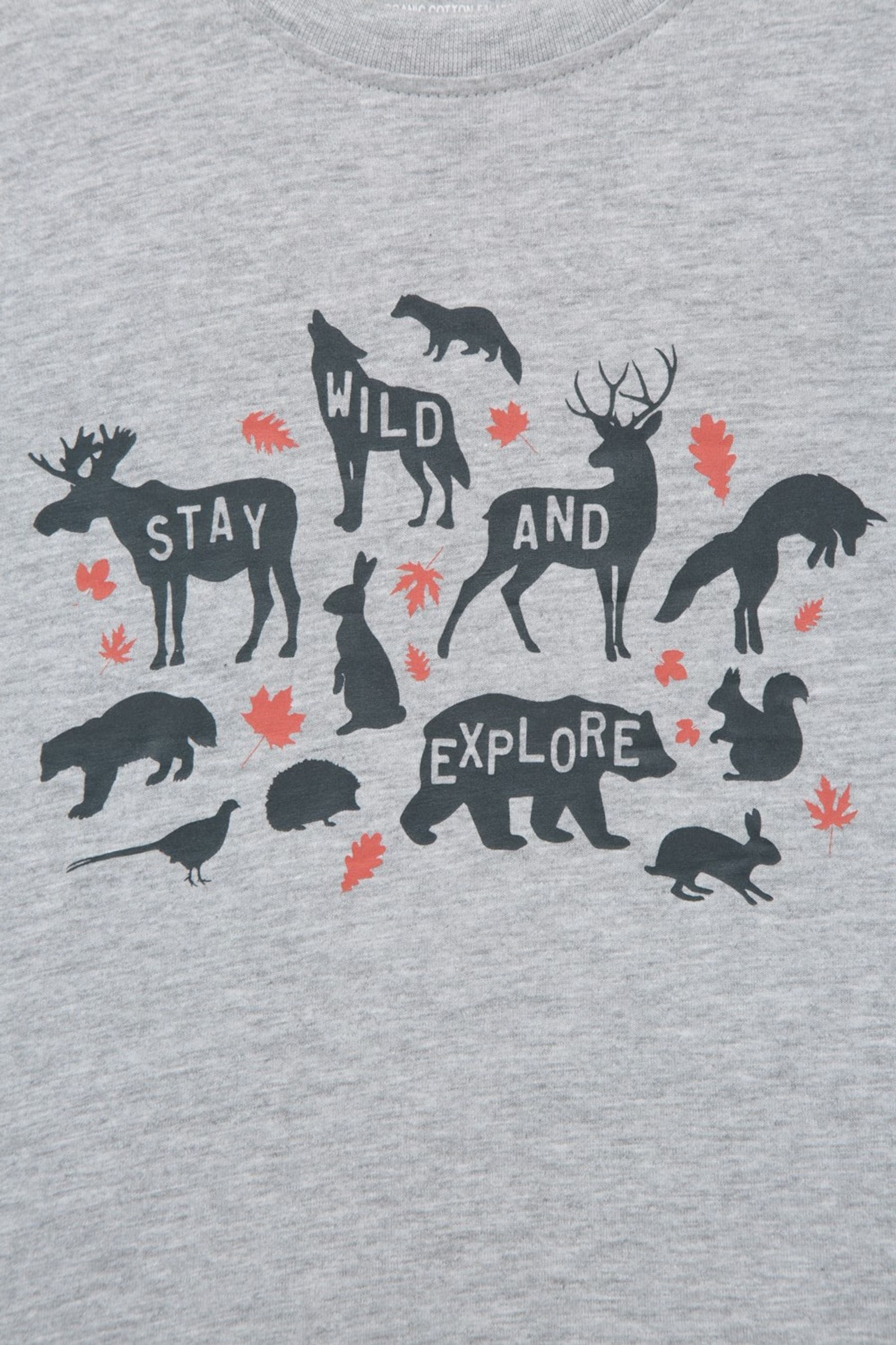 Grey Mountain Warehouse Stay Wild Kids T-Shirt