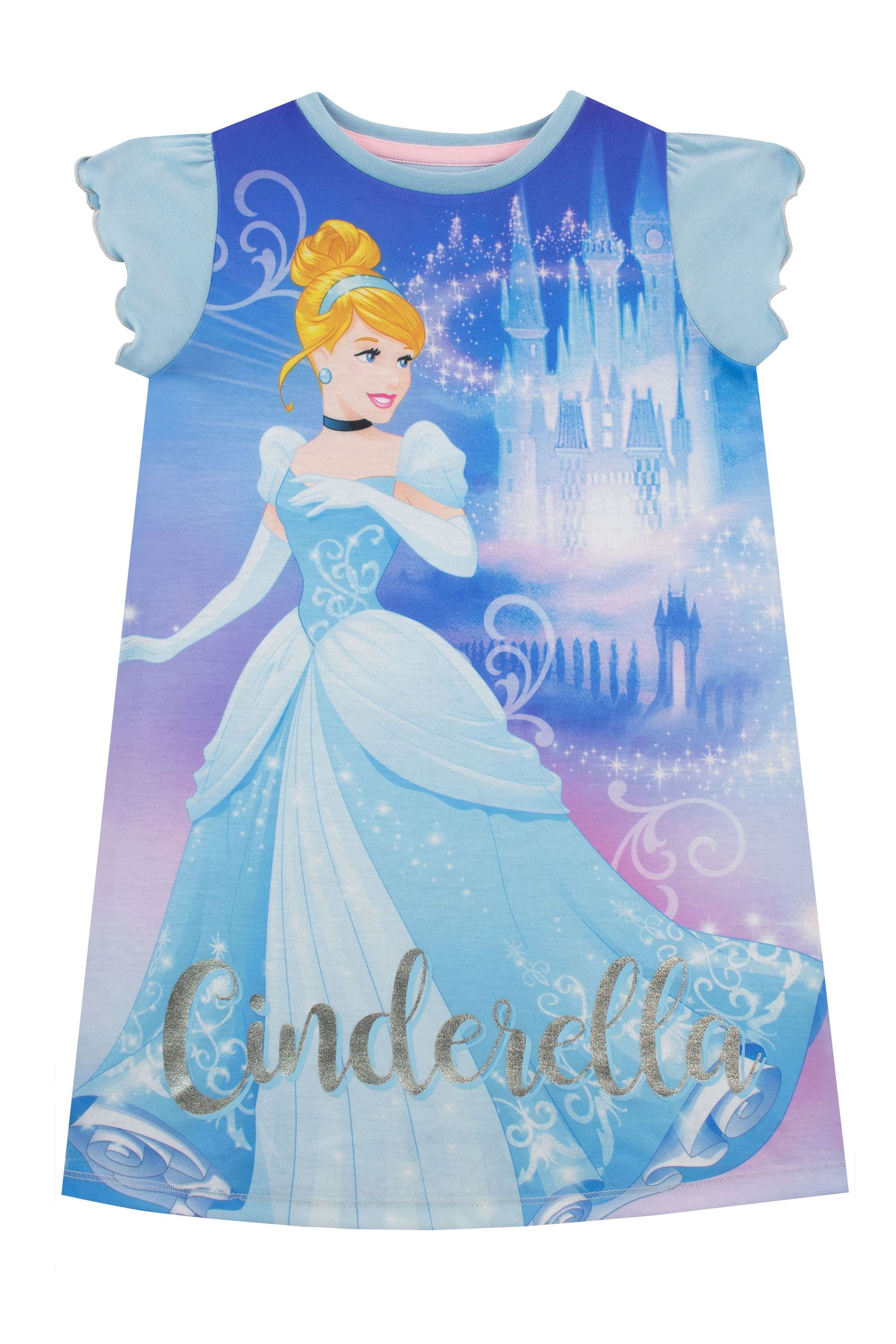 Character Blue Cinderella Disney Princess Nightdress